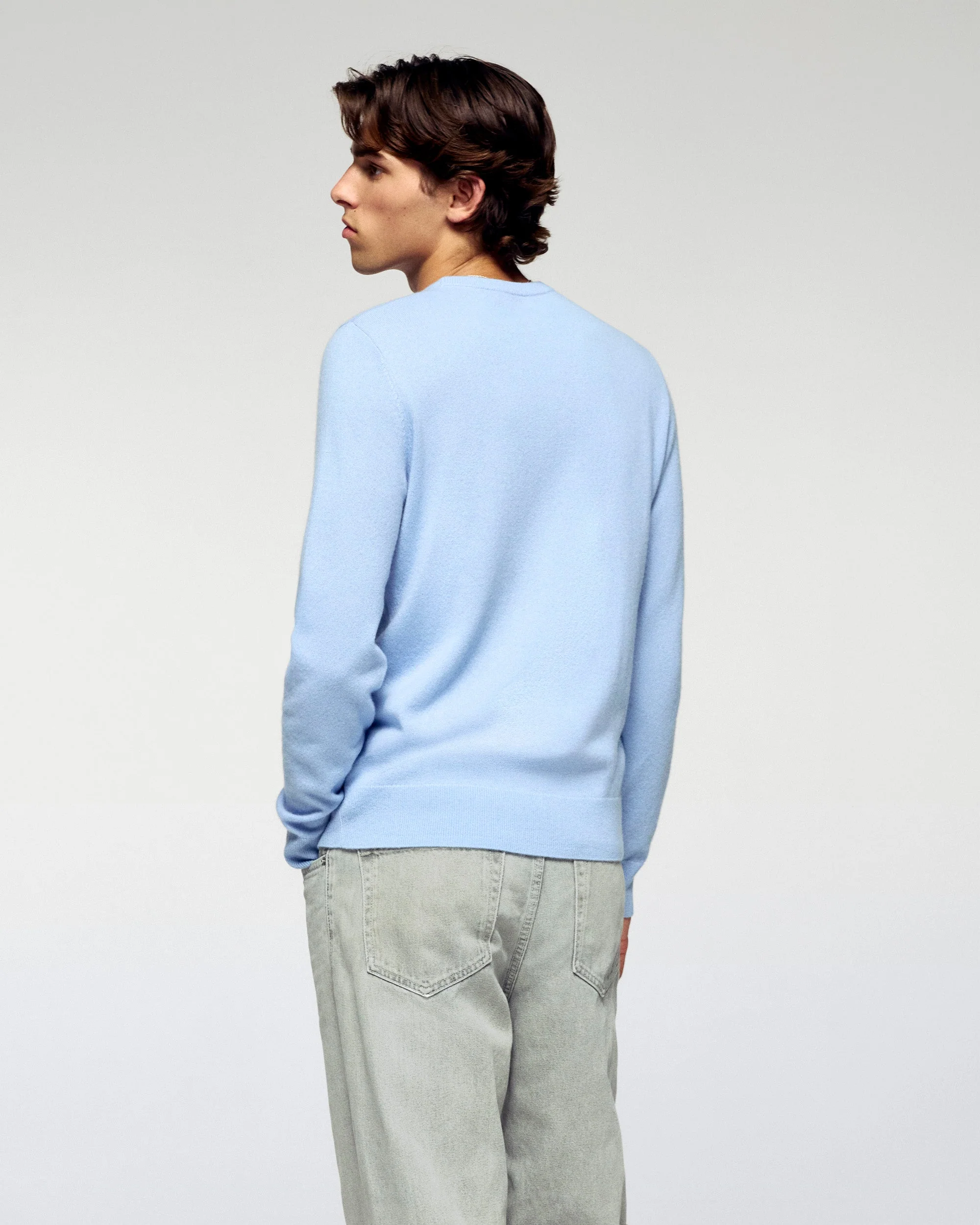 Basic Crewneck Sweater (H25 / HOMME / Smooth Blue) - Image 4