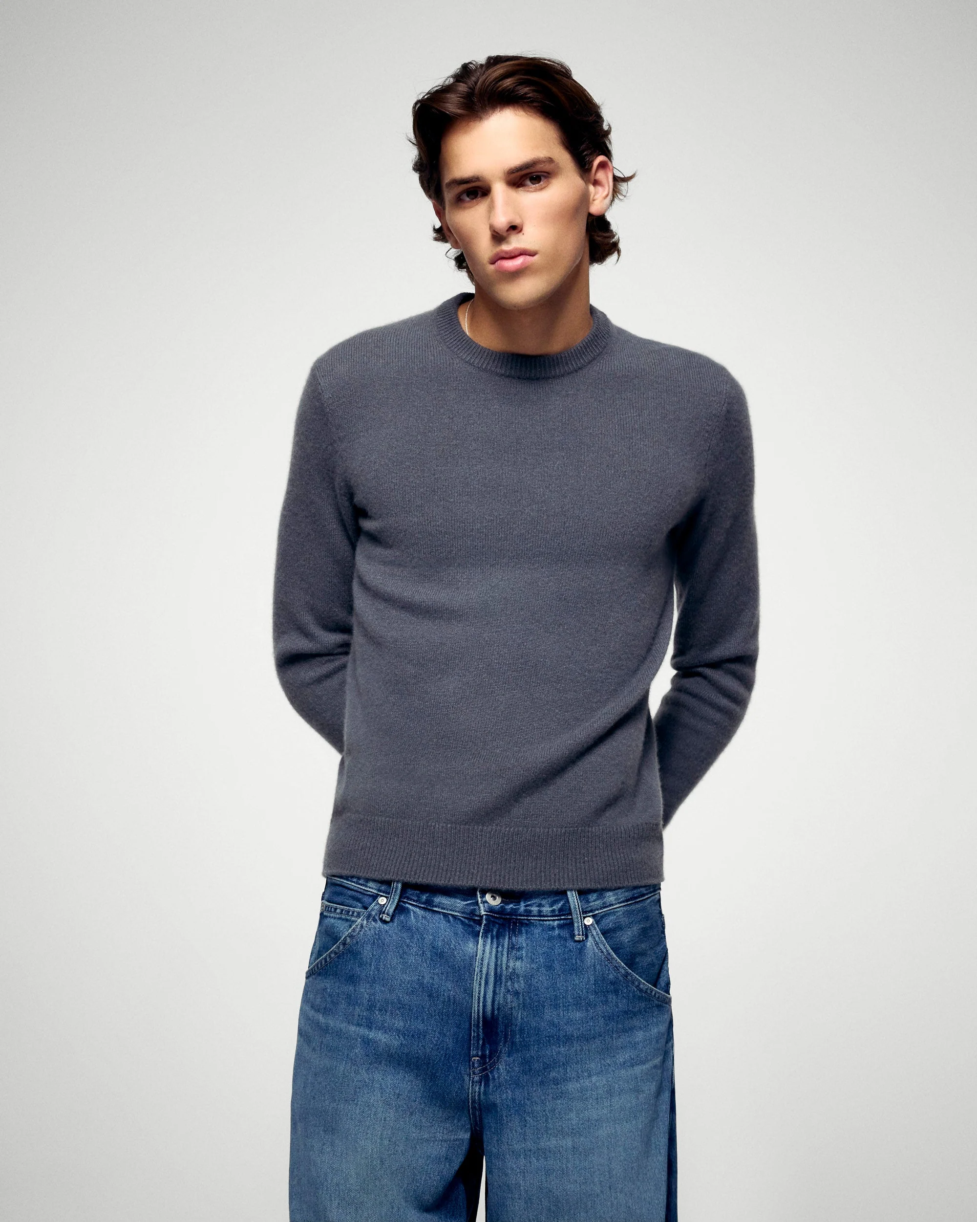 Crew Neck Sweater (H25 / HOMME / Storm Grey) - Image 2