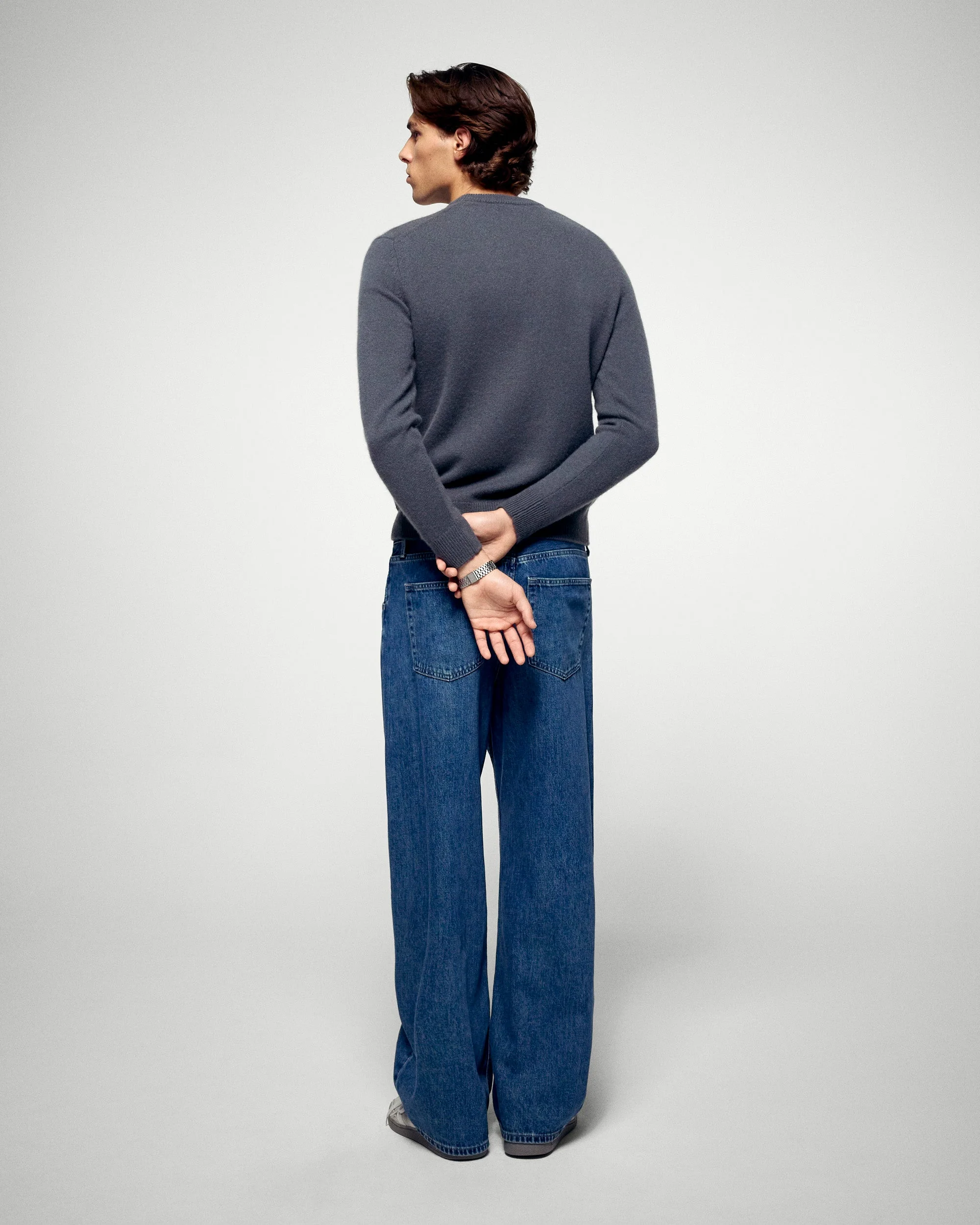 Crew Neck Sweater (H25 / HOMME / Storm Grey) - Image 3