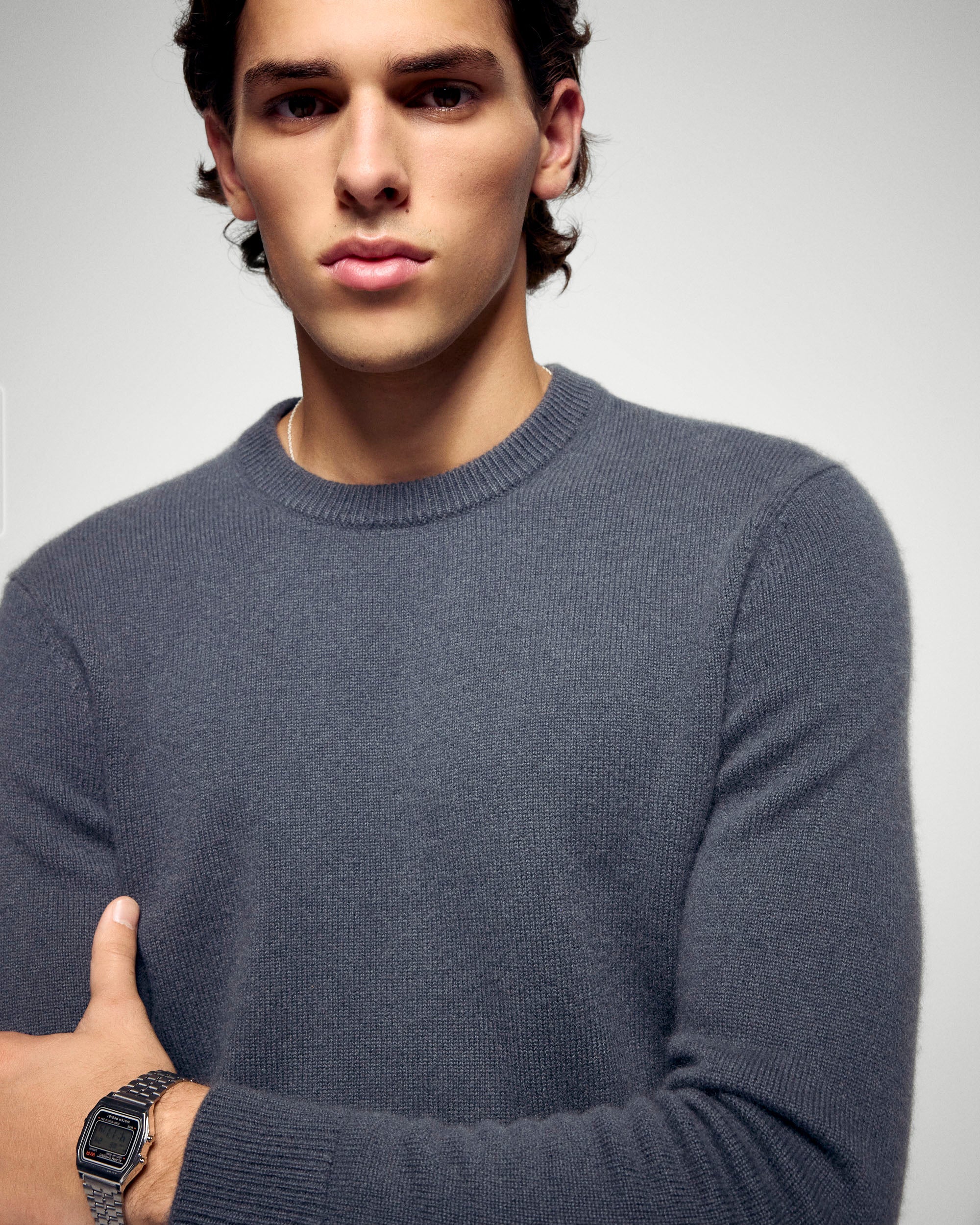 Crew Neck Sweater (H25 / HOMME / Storm Grey) - Image 4