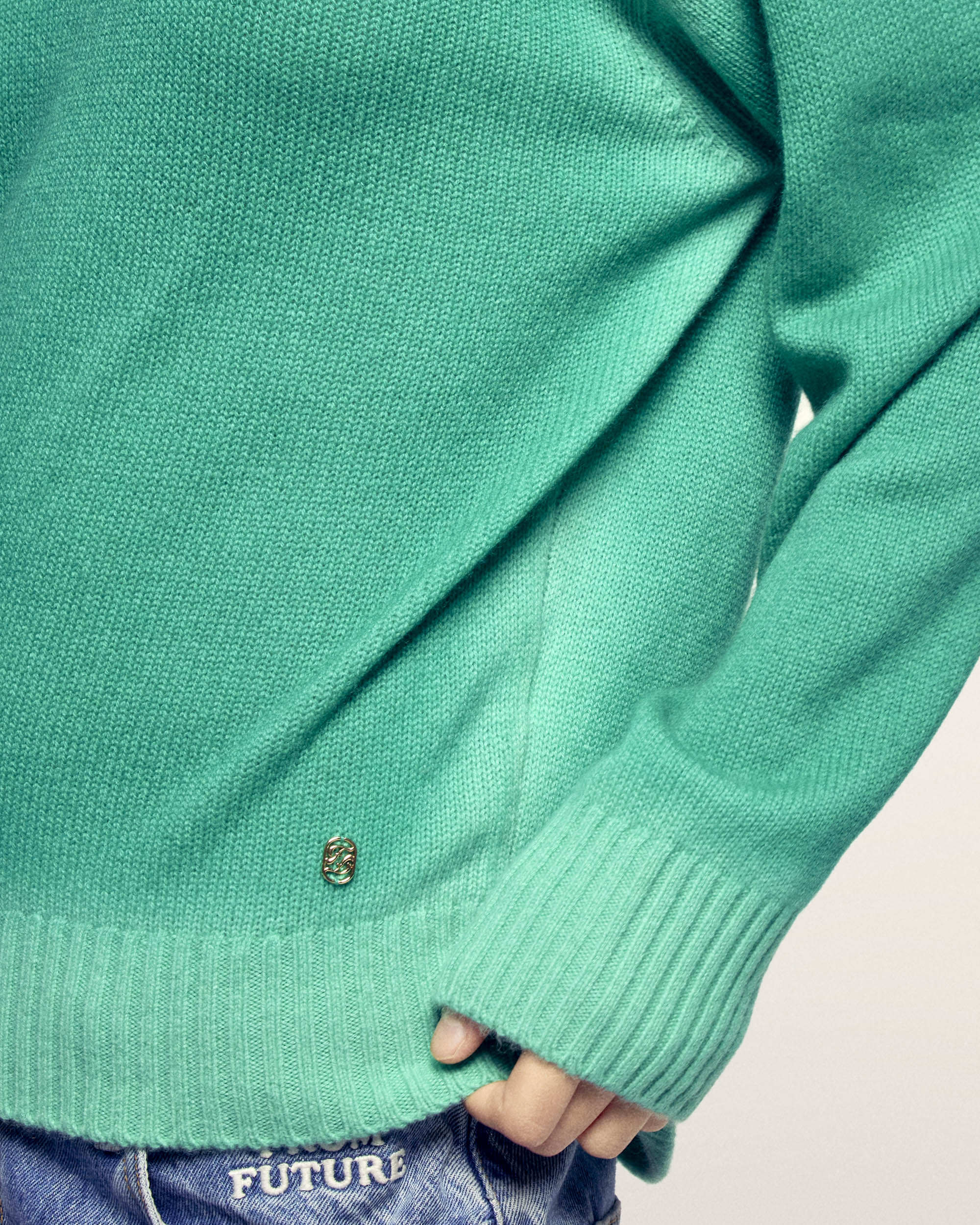 Crewneck Sweater (S26 / FEMME / Acid Green Spray) - Image 2