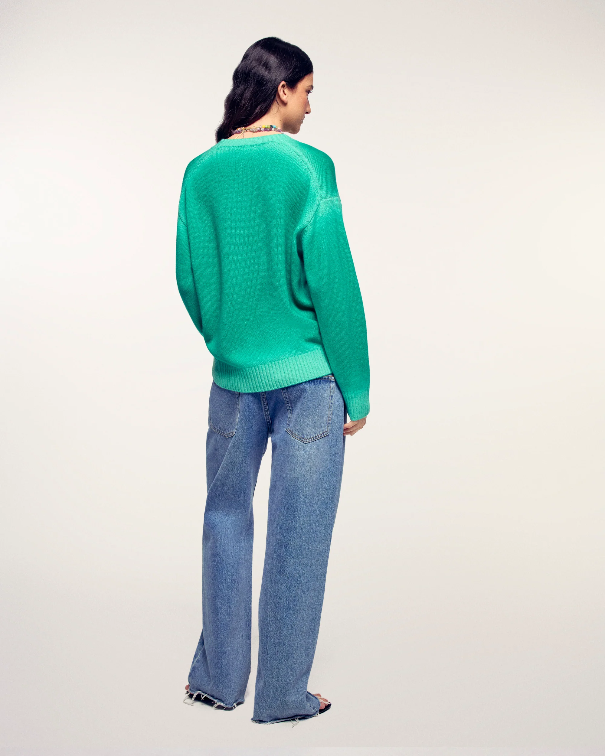 Crewneck Sweater (S26 / FEMME / Acid Green Spray) - Image 3