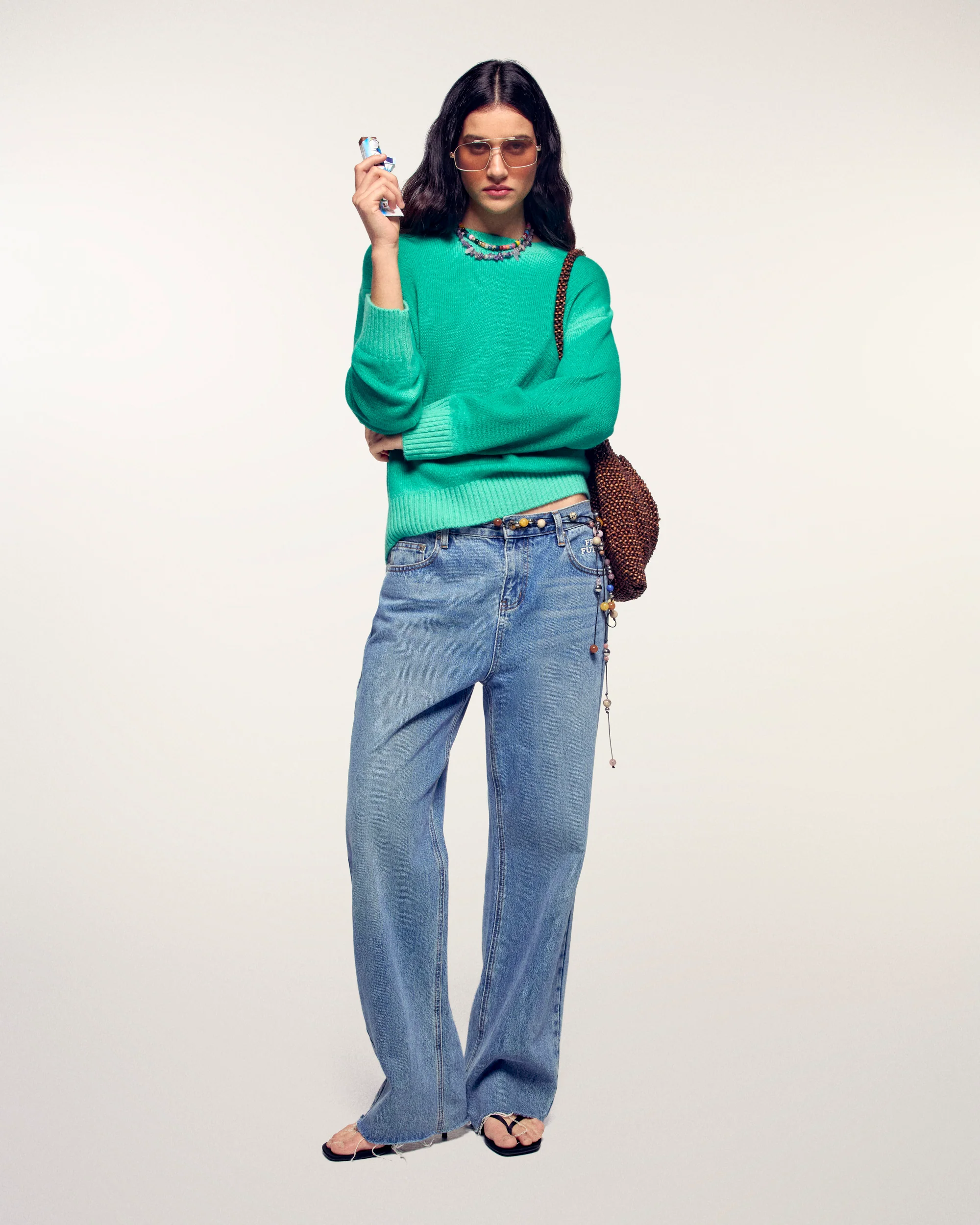 Crewneck Sweater (S26 / FEMME / Acid Green Spray) - Image 4