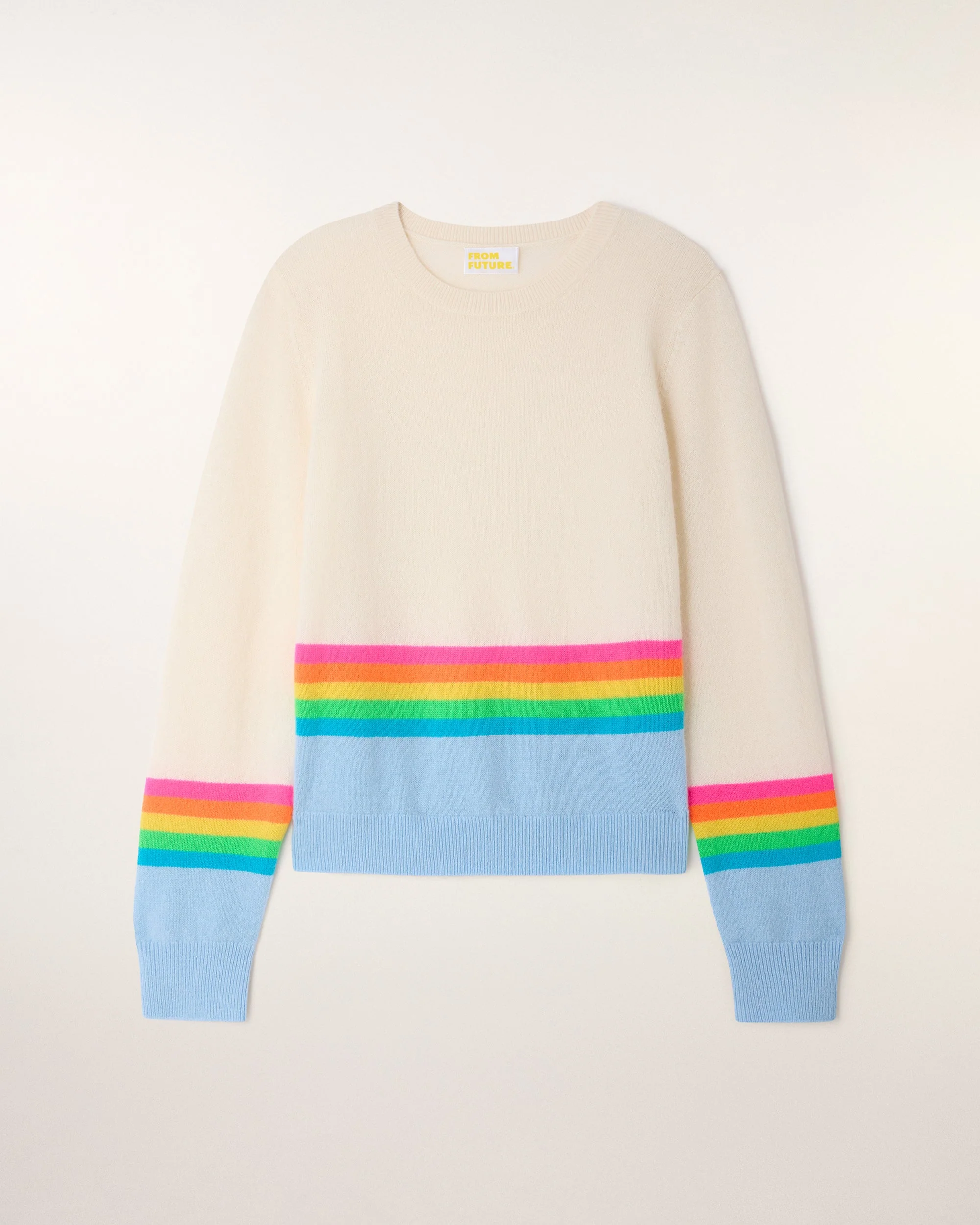 Crewneck Striped Sweater (S26/ FEMME / Baby Blue) - Image 6
