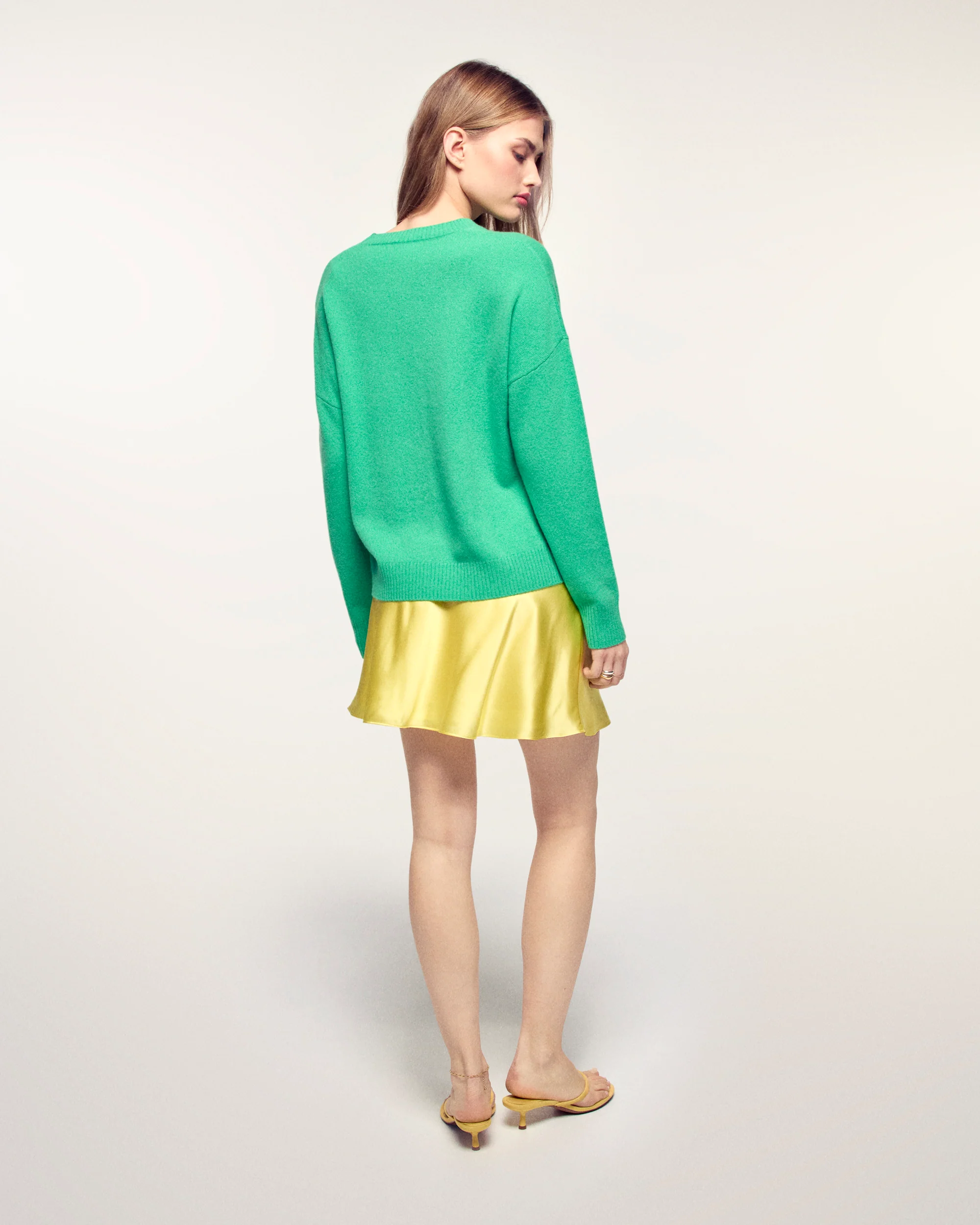 Future Intarsia Motif Crewneck Sweater (S26/ FEMME/ Garden Party Green) - Image 3
