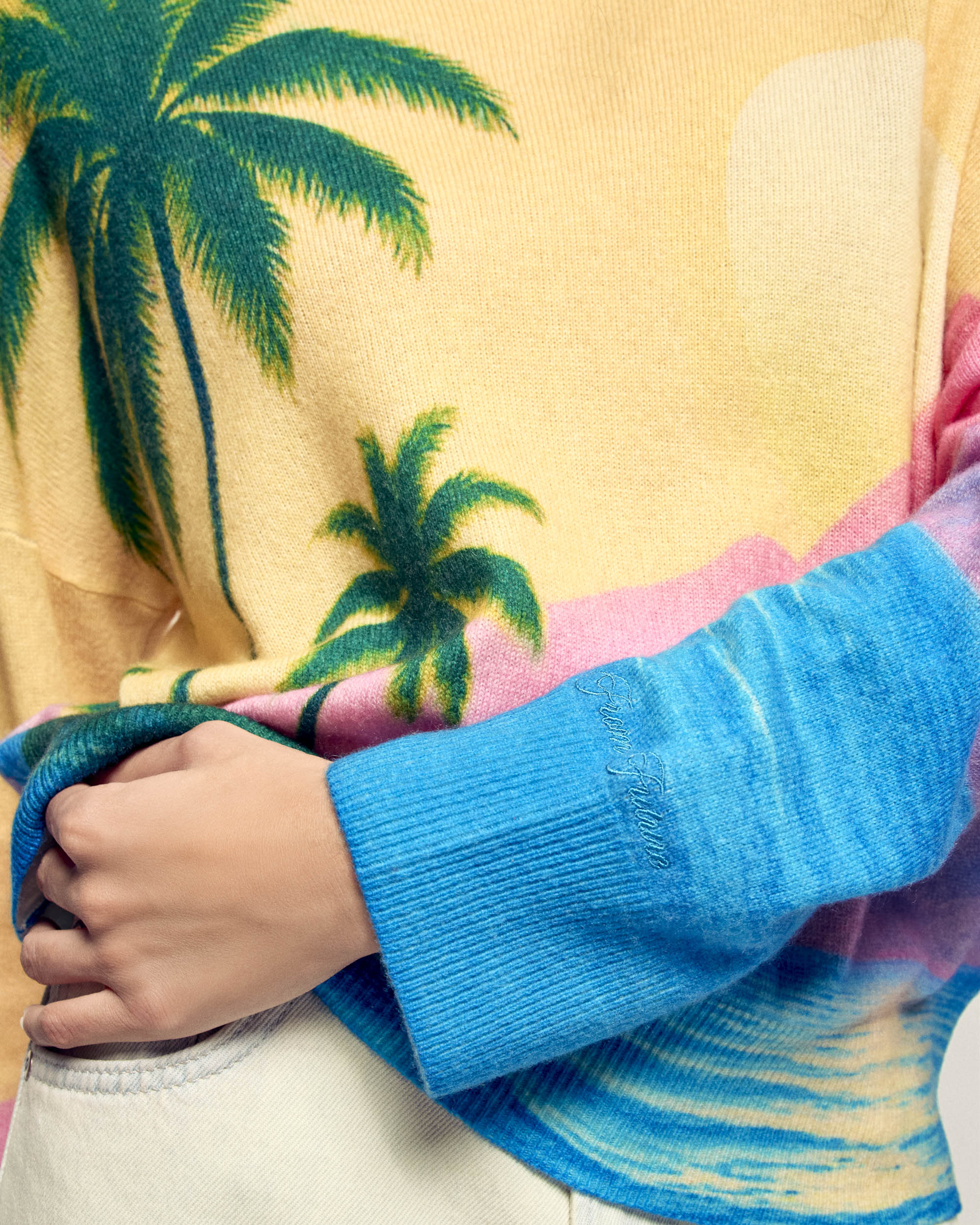 Printed Crewneck Sweater (S26/ FEMME/ Multico) - Image 2