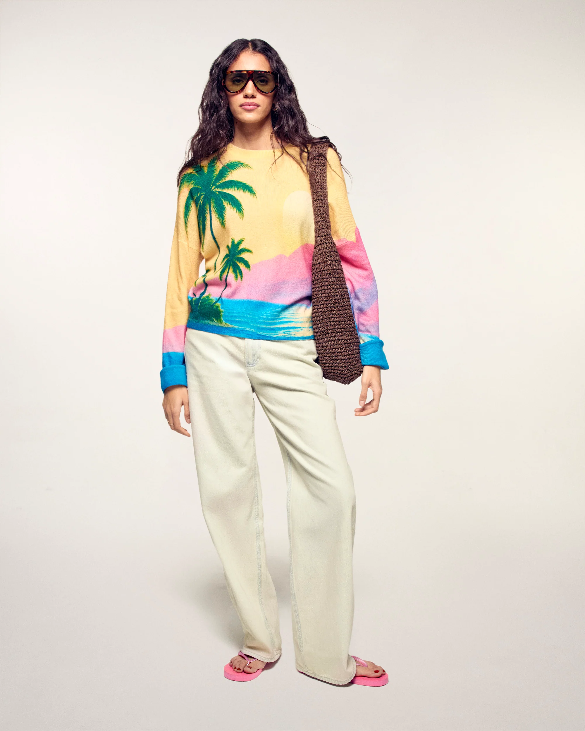 Printed Crewneck Sweater (S26/ FEMME/ Multico) - Image 3