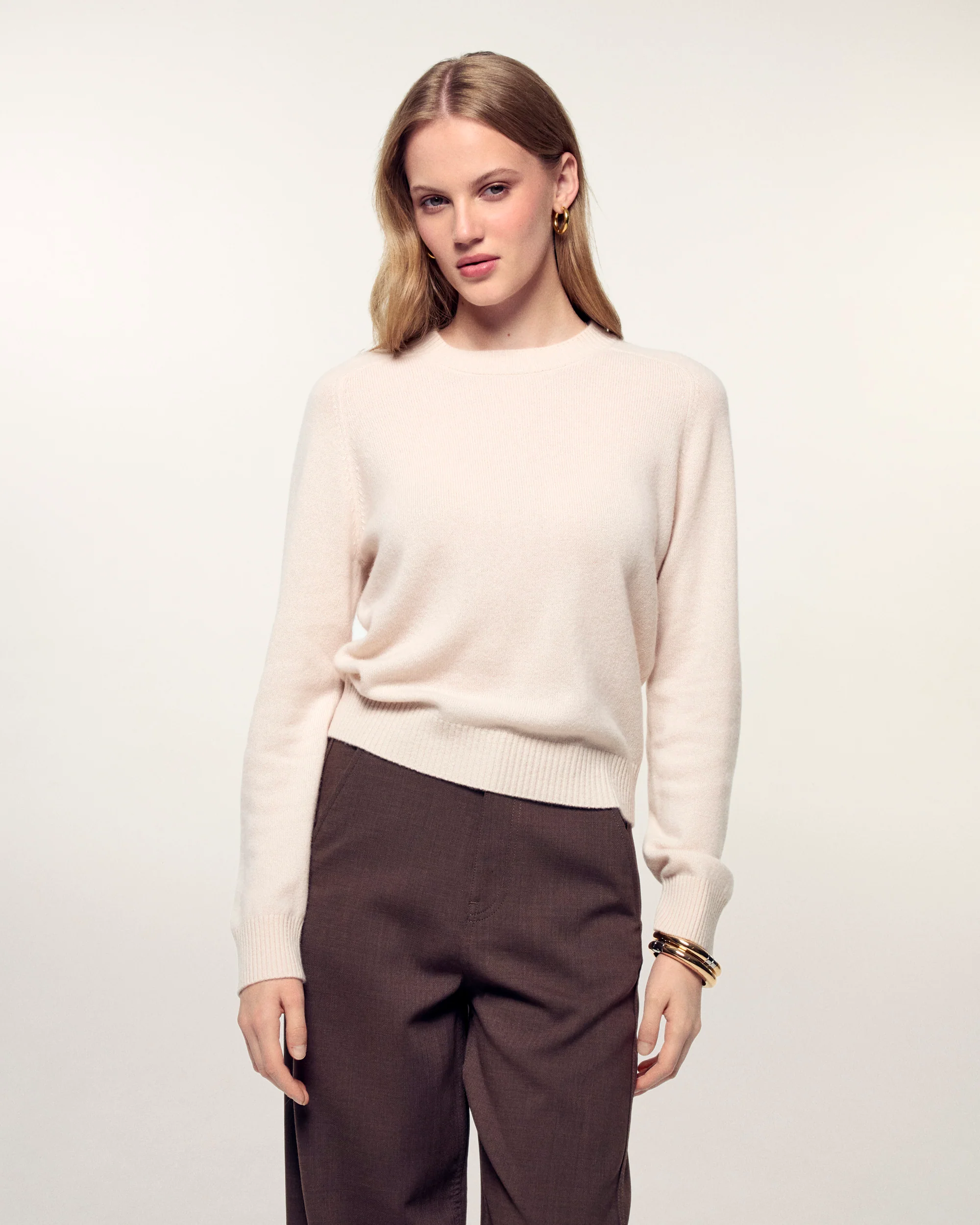 Heart Jacquard Crewneck Sweater (S26/ FEMME/ Sable) - Image 2