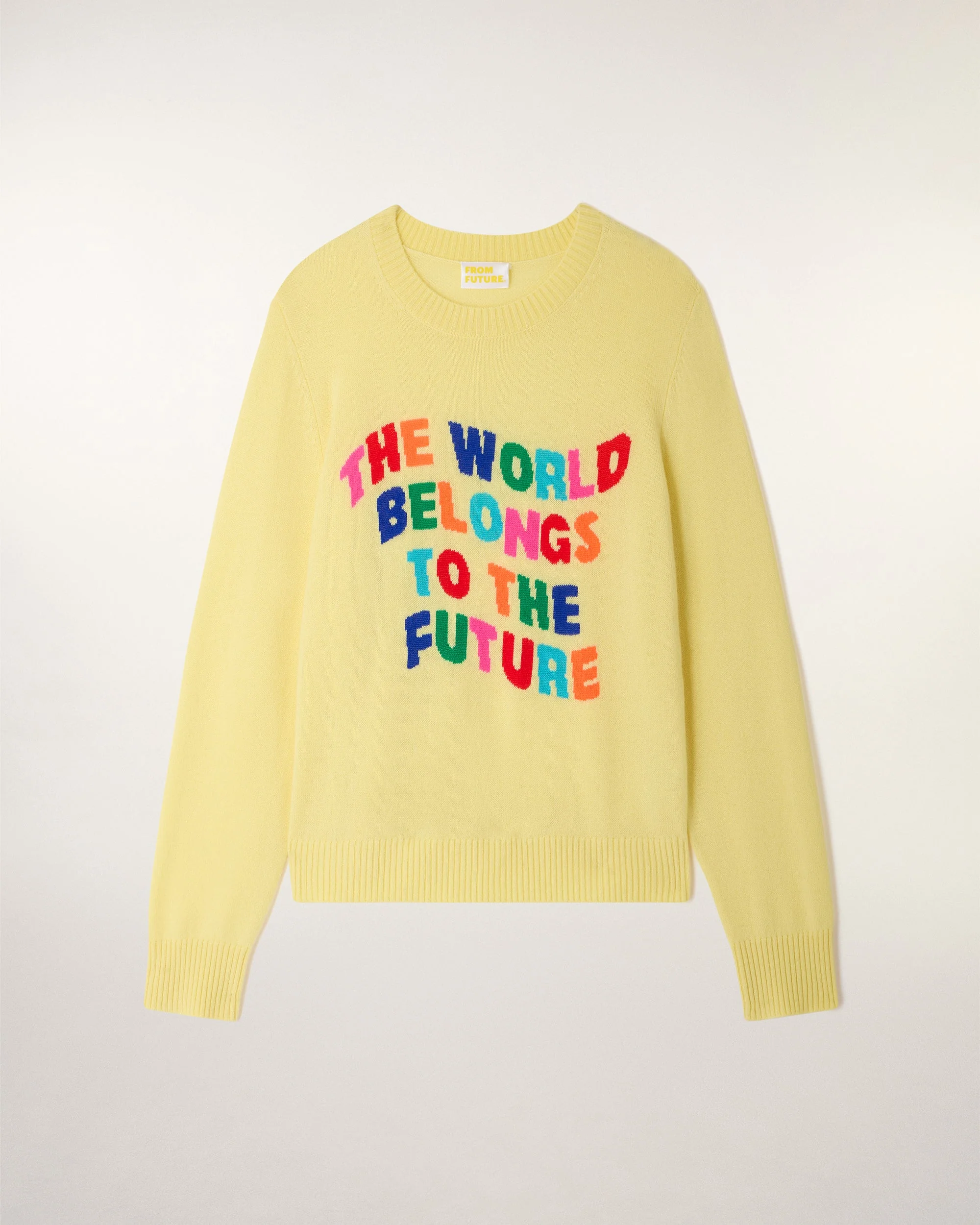 Intarsia Crewneck Sweater (S26 / FEMME / Star Yellow) - Image 5