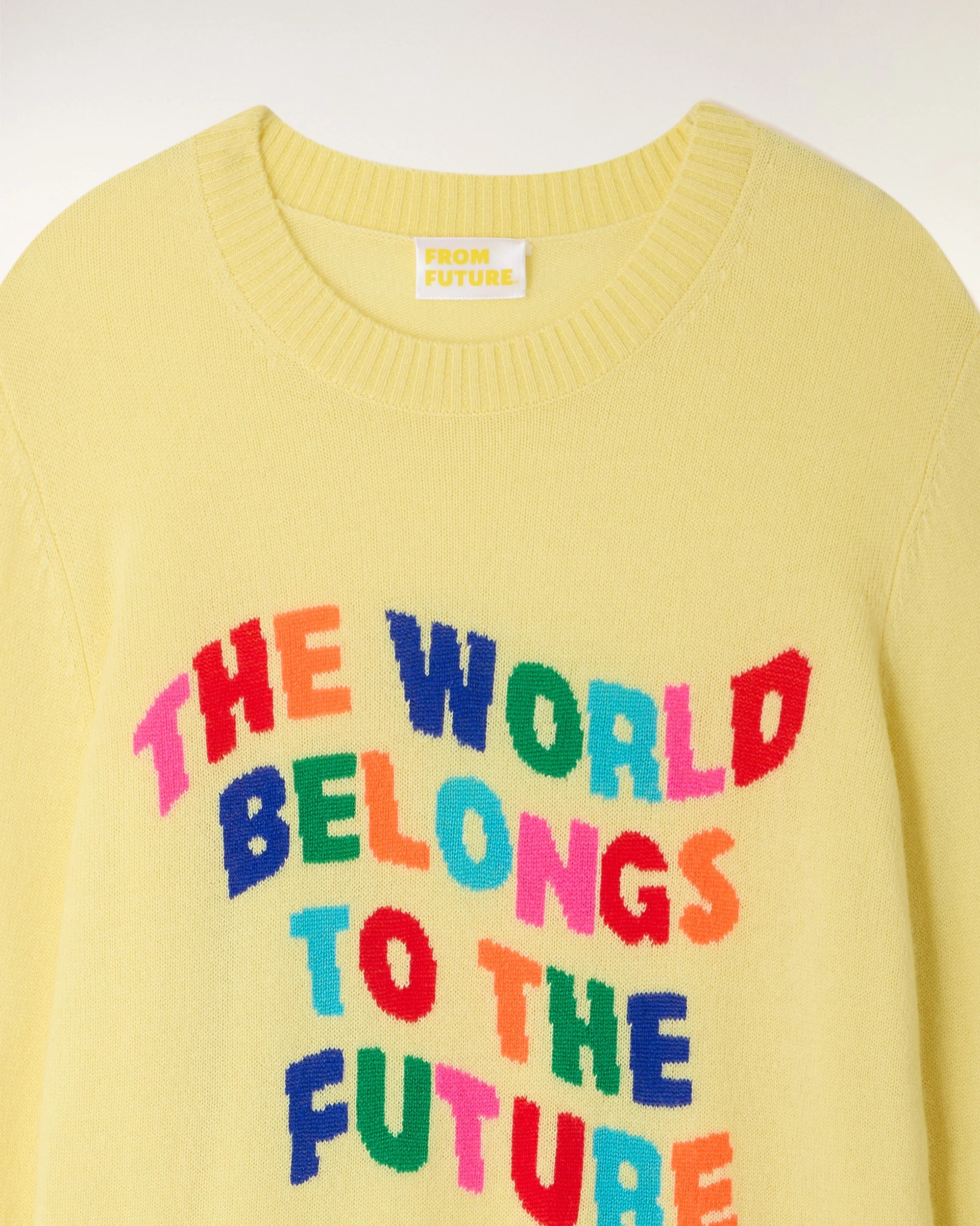 Intarsia Crewneck Sweater (S26 / FEMME / Star Yellow) - Image 6
