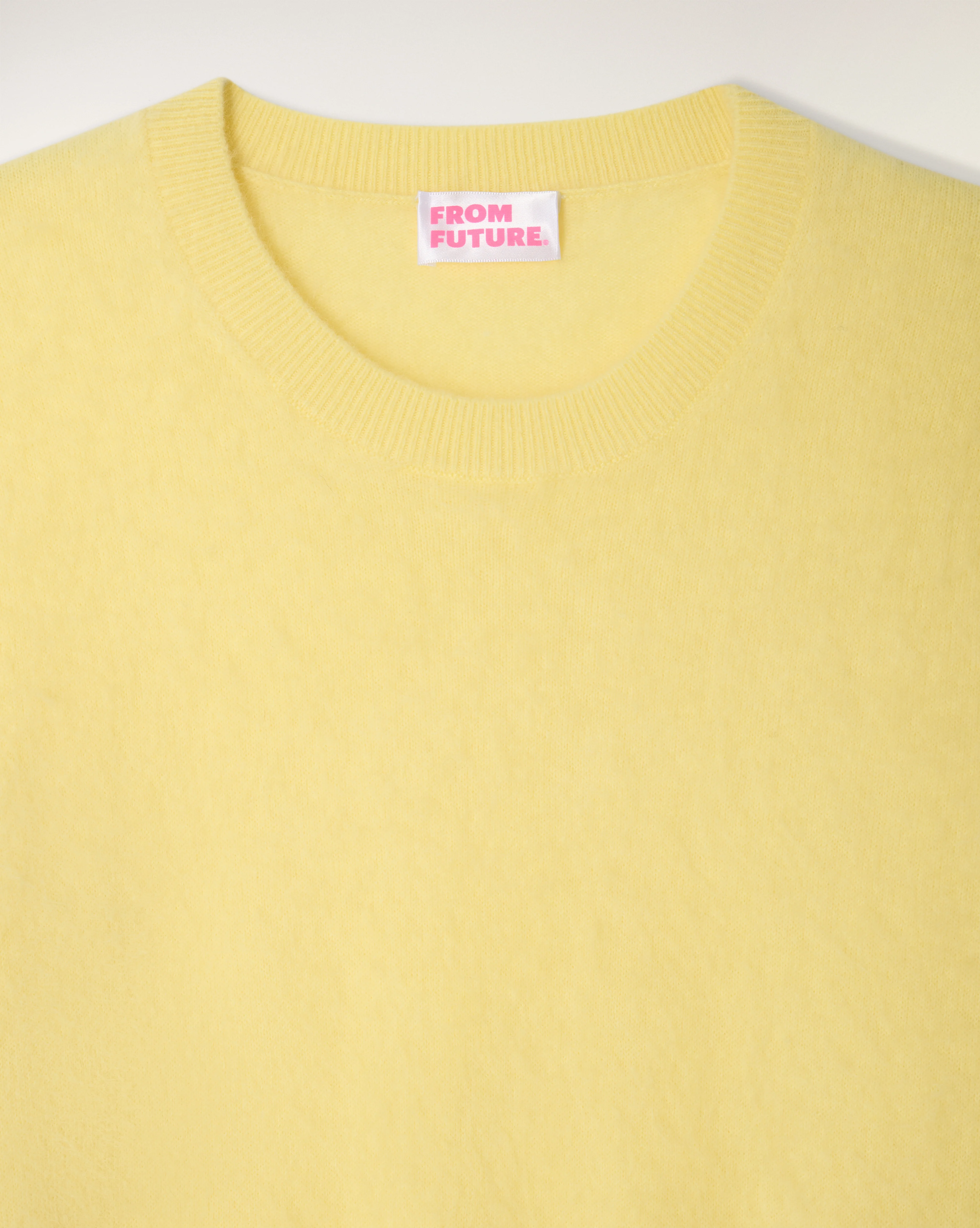 Brushed Cashmere Crewneck Sweater (S26 / FEMME / Star Yellow) - Image 7