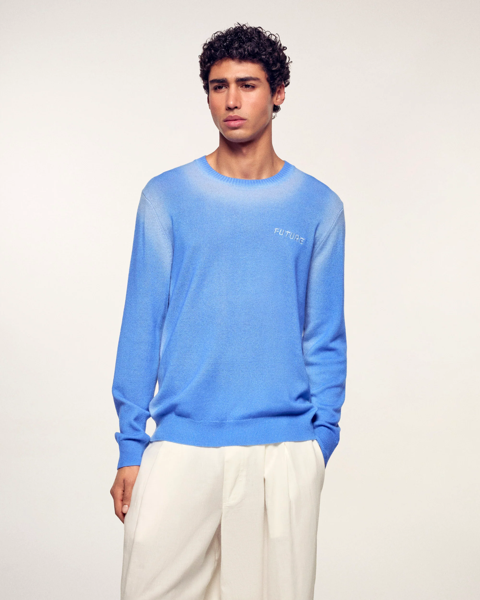 Crew Neck Sweater (S26 / HOMME / Fairy Blue)