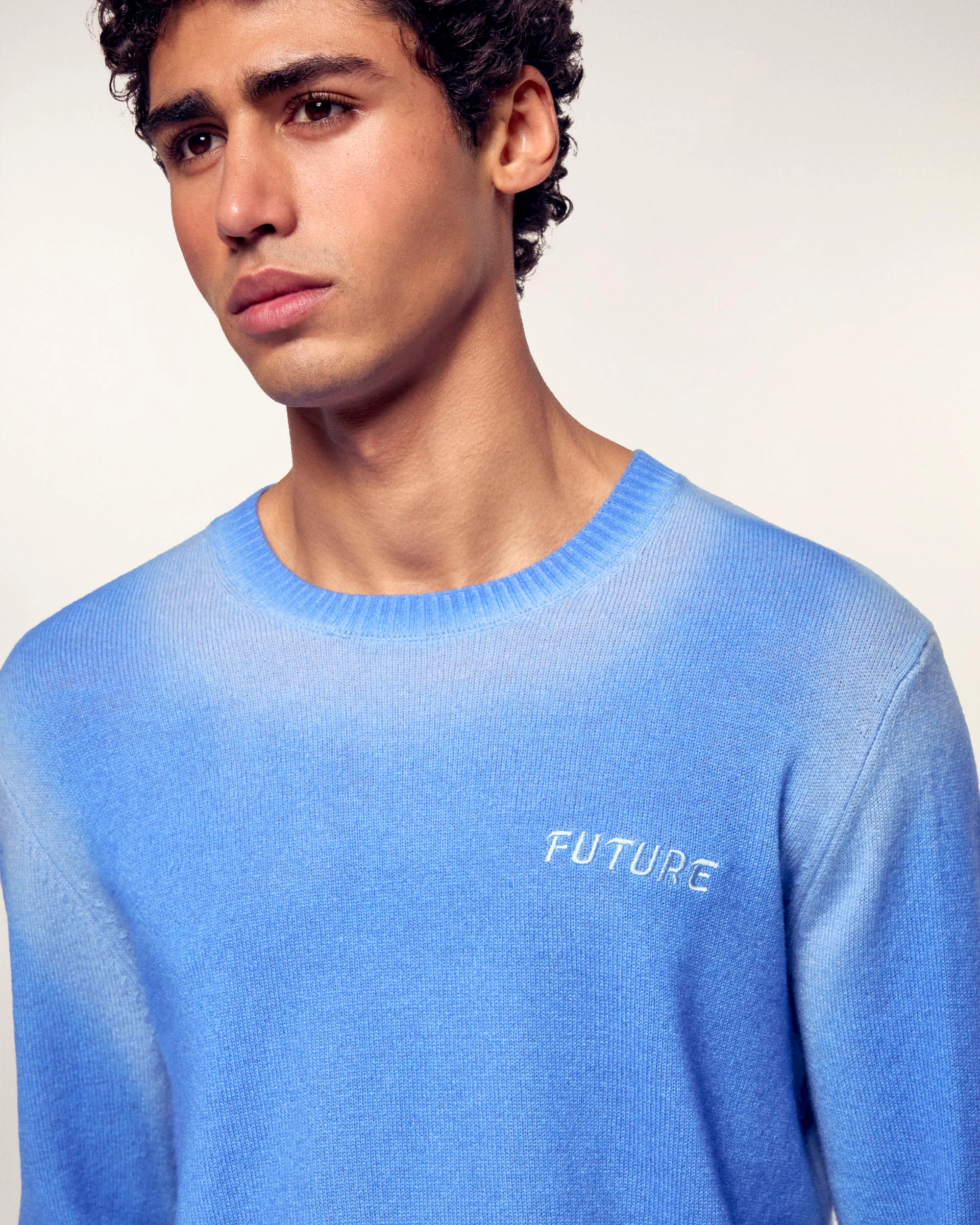 Crew Neck Sweater (S26 / HOMME / Fairy Blue) - Image 2