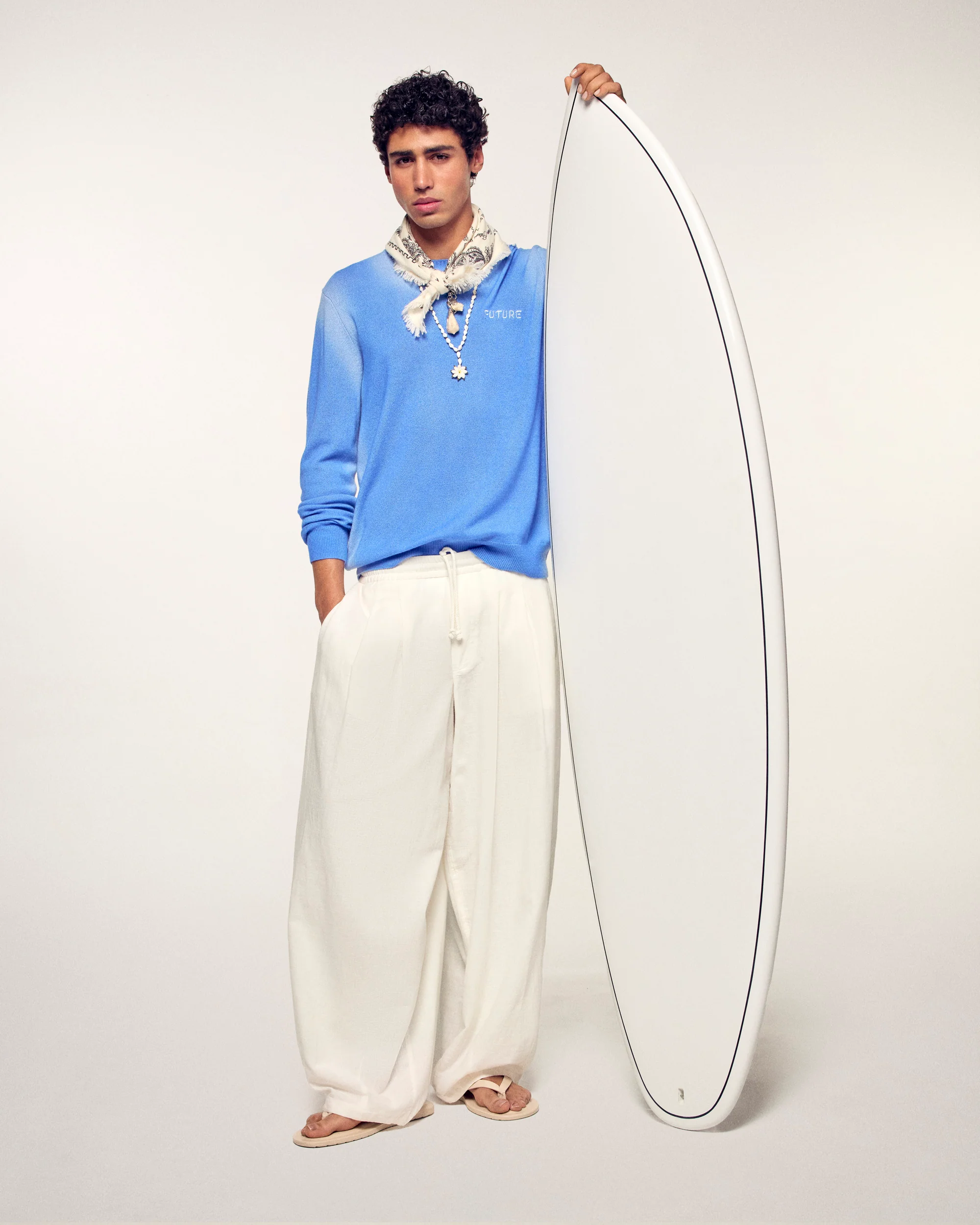 Crew Neck Sweater (S26 / HOMME / Fairy Blue) - Image 5