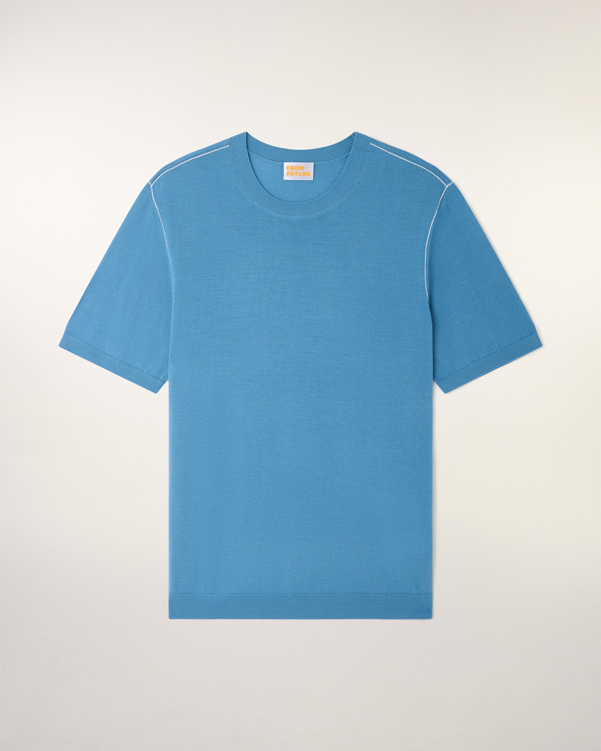 Short-Sleeve Crewneck Sweater (S26 / HOMME / Intense Blue / RWS) - Image 5