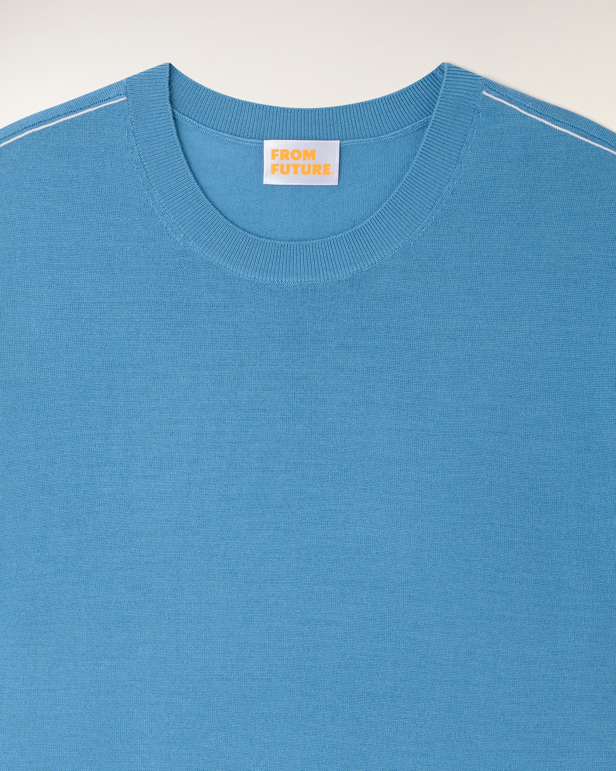 Short-Sleeve Crewneck Sweater (S26 / HOMME / Intense Blue / RWS) - Image 6