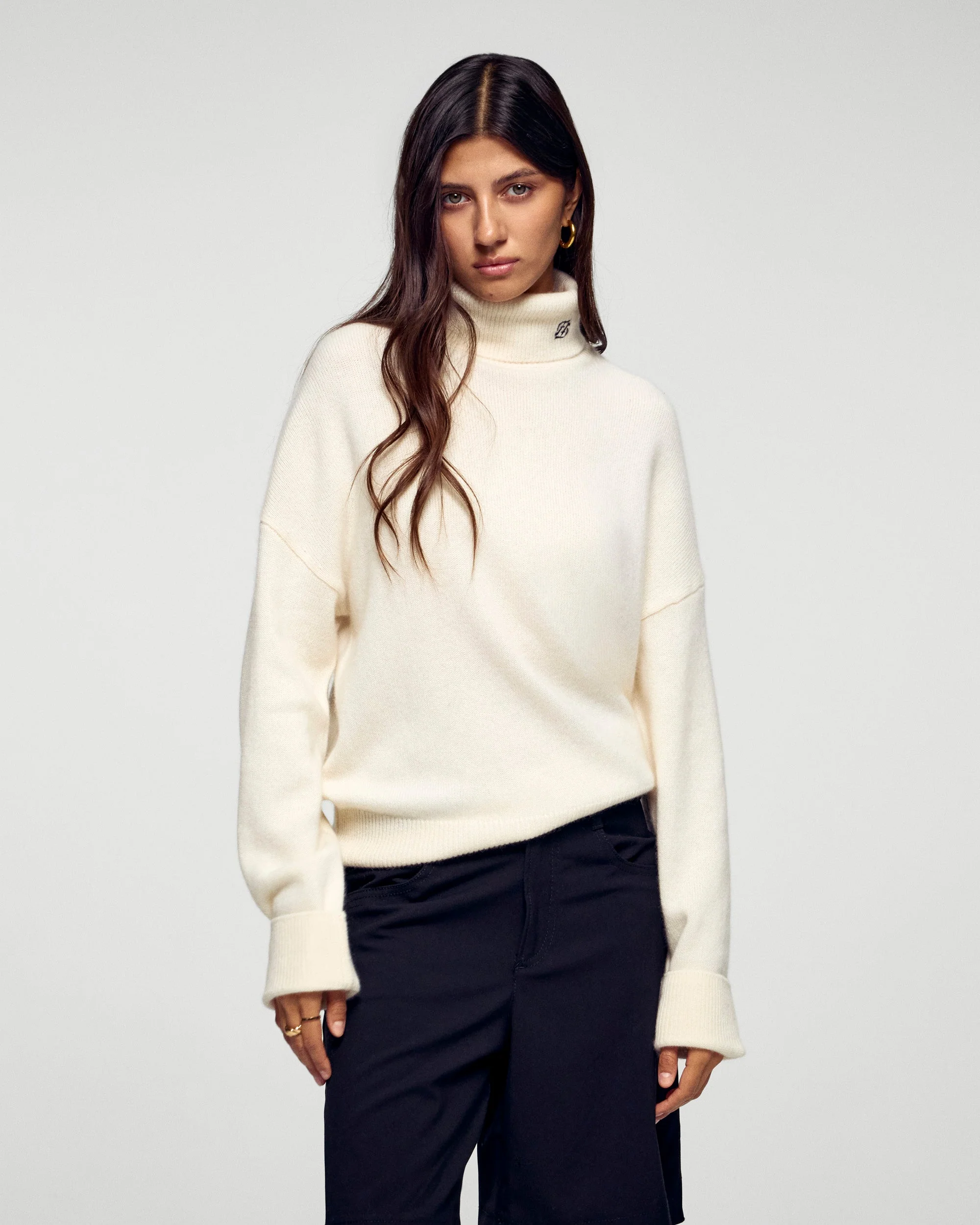 Turtleneck Sweater (H25 / FEMME / White)