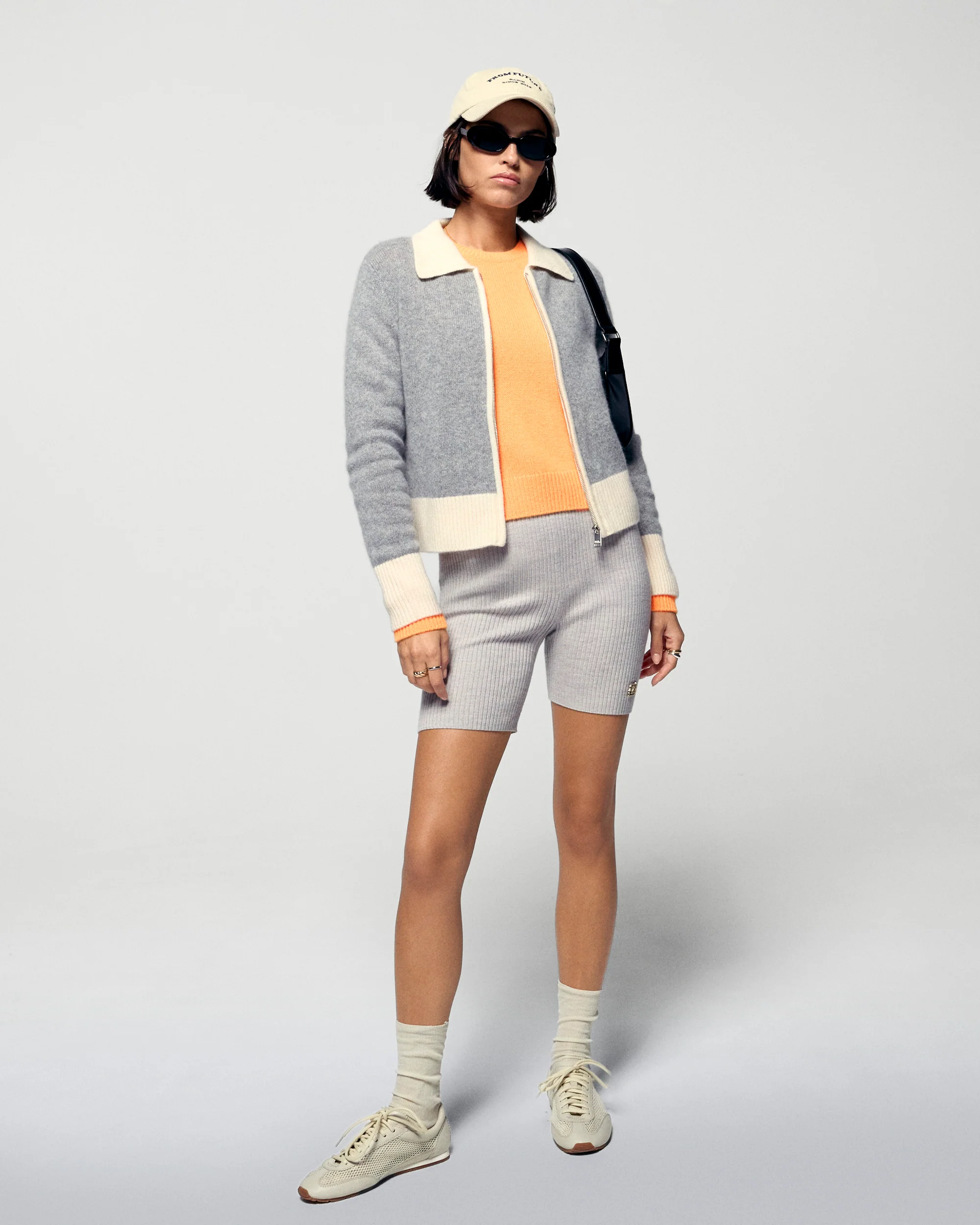 Contrast Rib Cardigan (H25 / FEMME / Dark Heather Gray) - Image 4