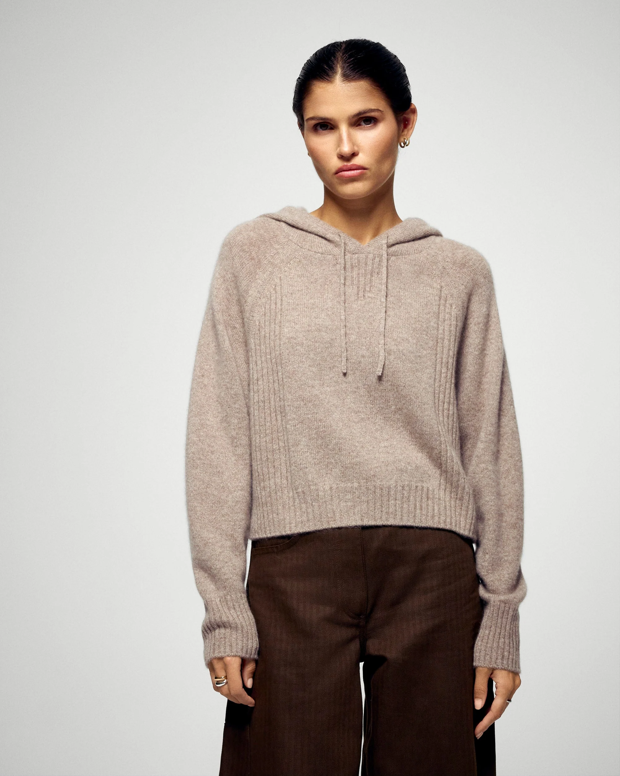 Hoodie (H25 / FEMME / Taupe)