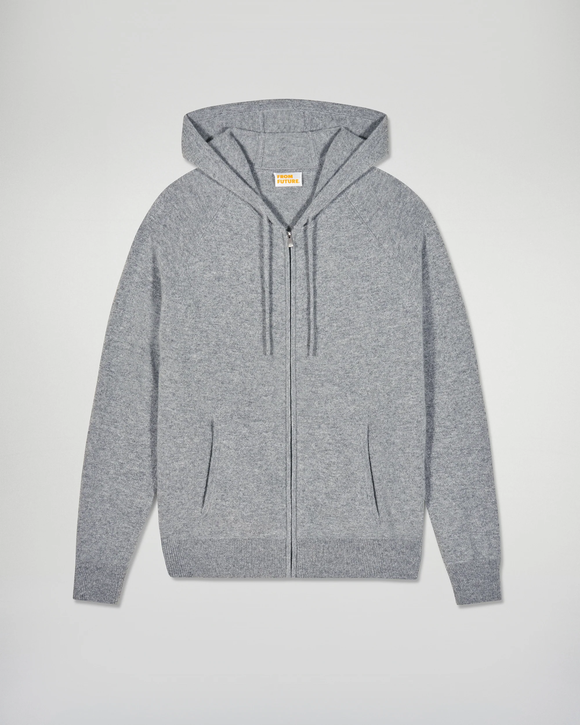 Zipped Closure Hoodie Sweater (H25 / HOMME / Dark Heather Gray) - Image 6