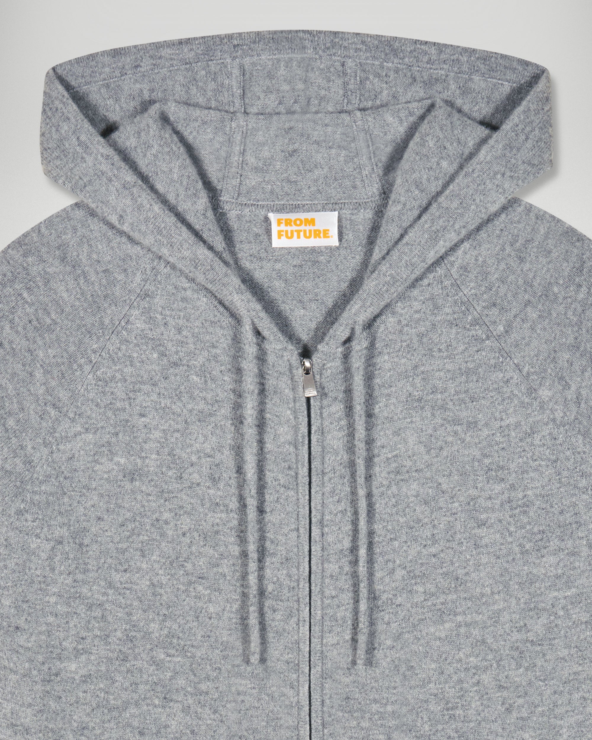 Zipped Closure Hoodie Sweater (H25 / HOMME / Dark Heather Gray) - Image 7
