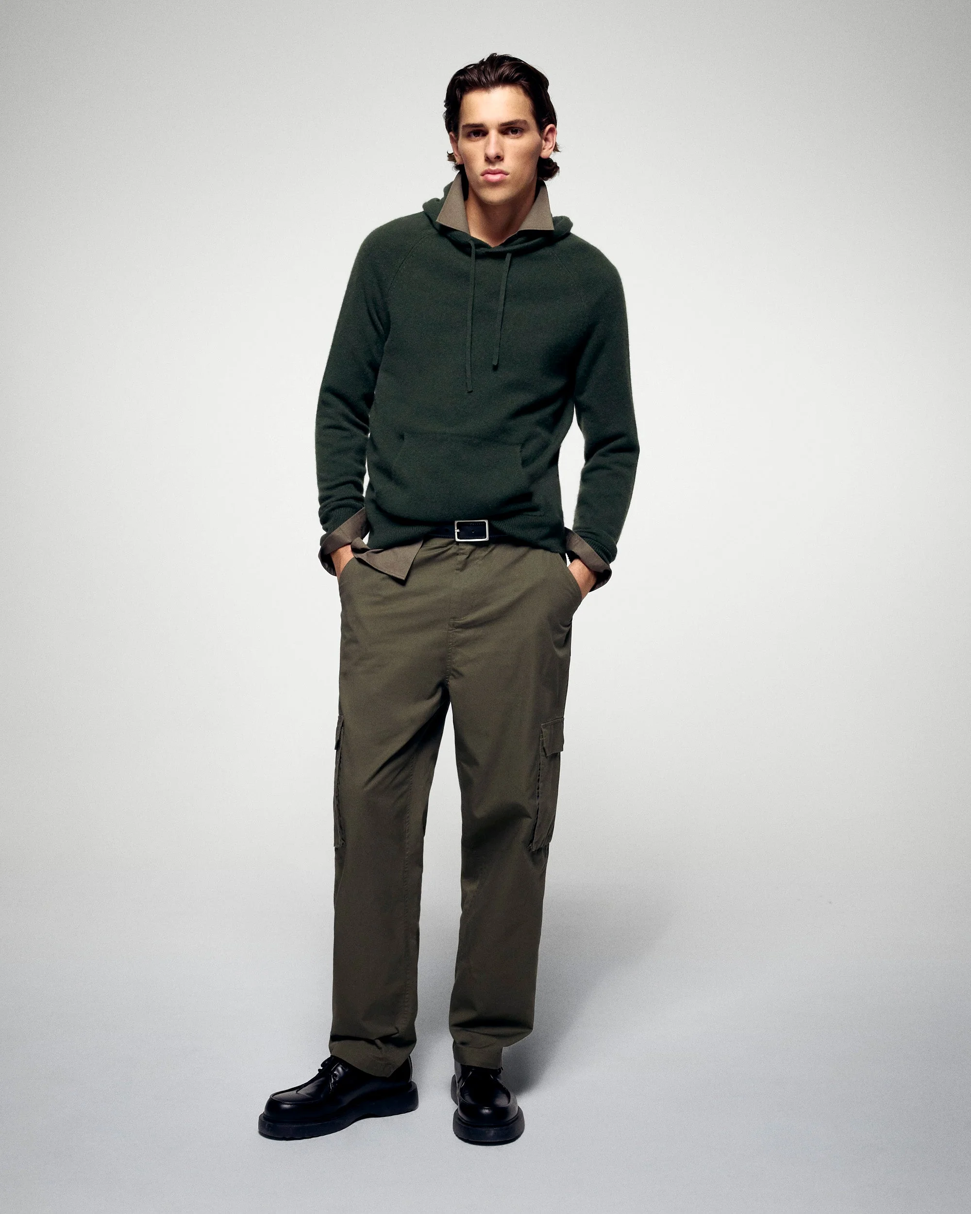 Hoodie (H25 / HOMME / Khaki) - Image 3