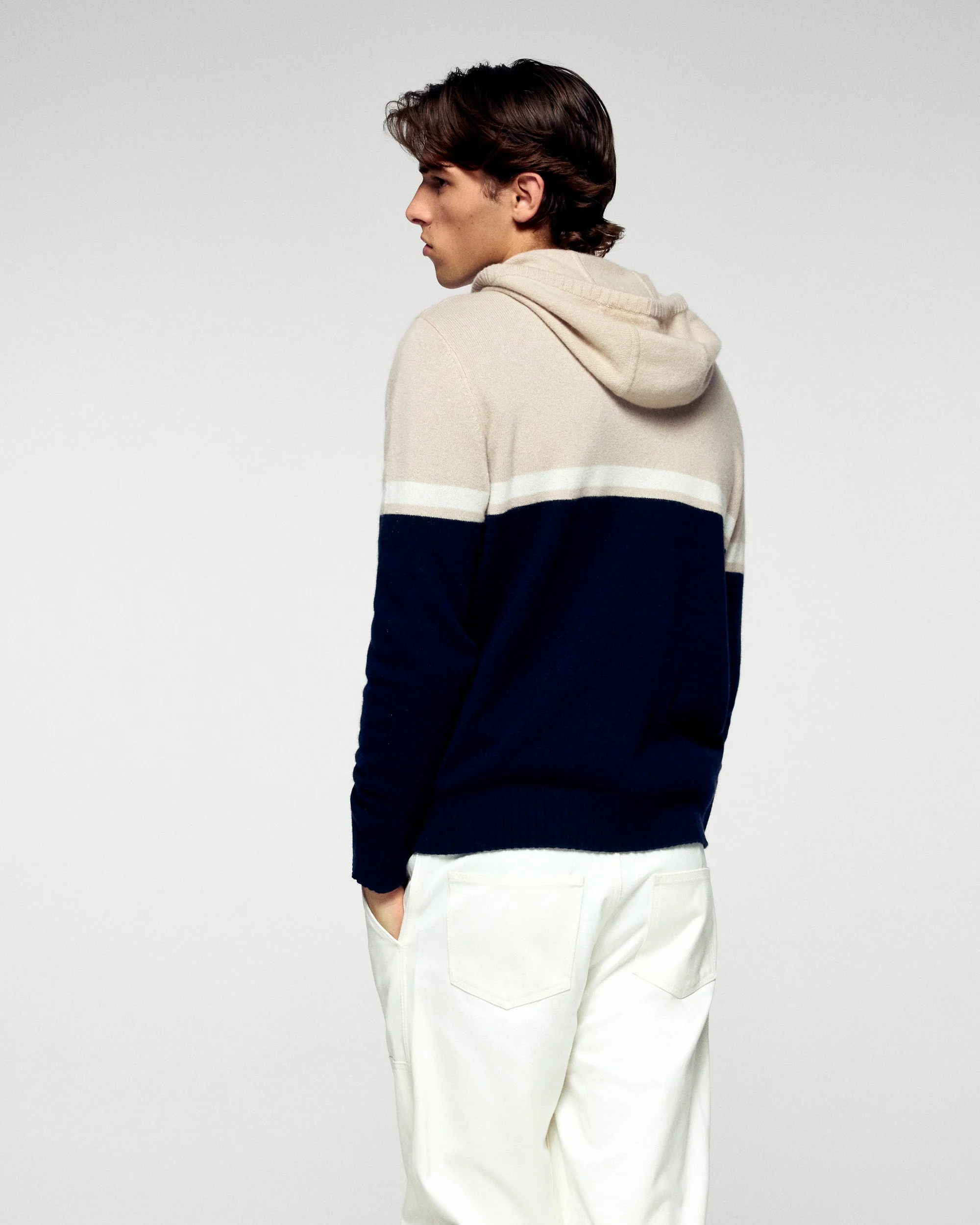 Hoodie Sweater (H25 / MEN / Navy) - Image 4