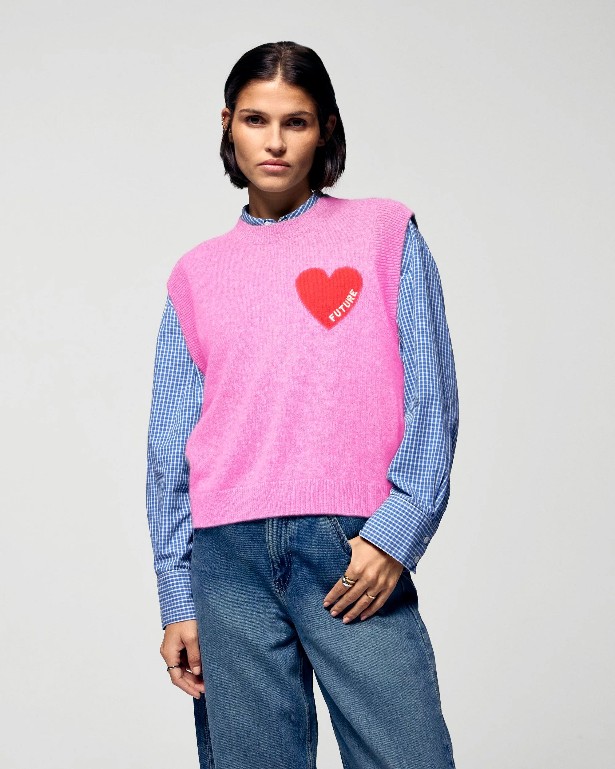 Sleeveless Sweater (H25 / FEMME / Fantasy Pink)