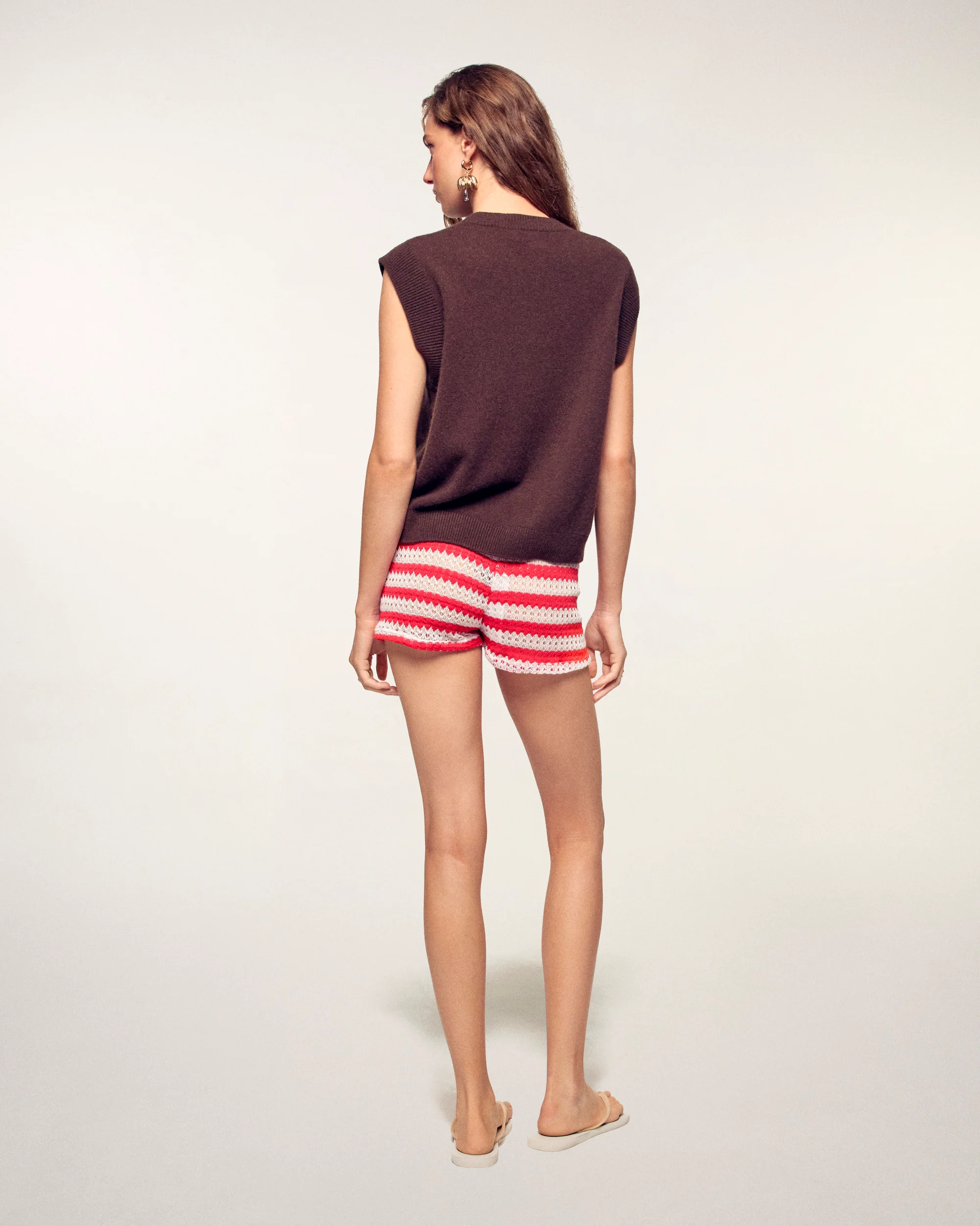Sleeveless Sweater (S26 / FEMME / Chocolat) - Image 5