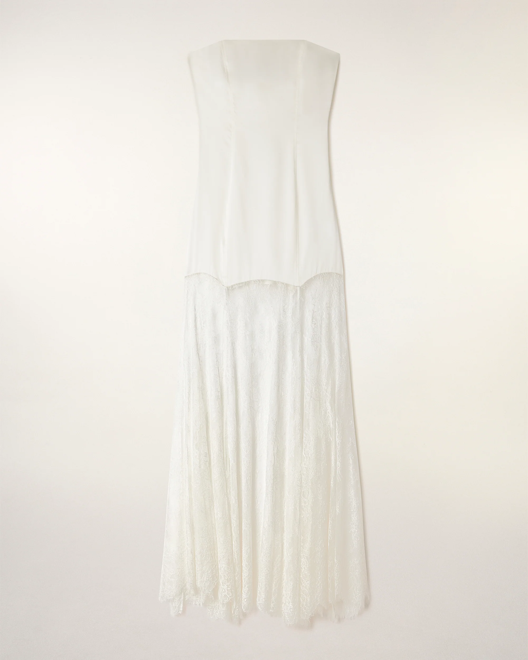 Strapless Lace Long Dress (S26 / FEMME / Ecru) - Image 10