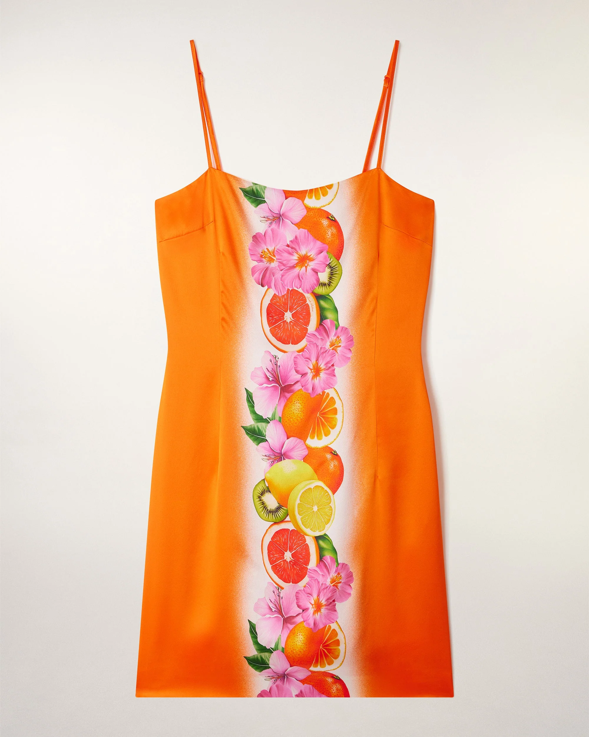Border Print Short Strappy Dress (S26 / FEMME / Fruity Tropico) - Image 5