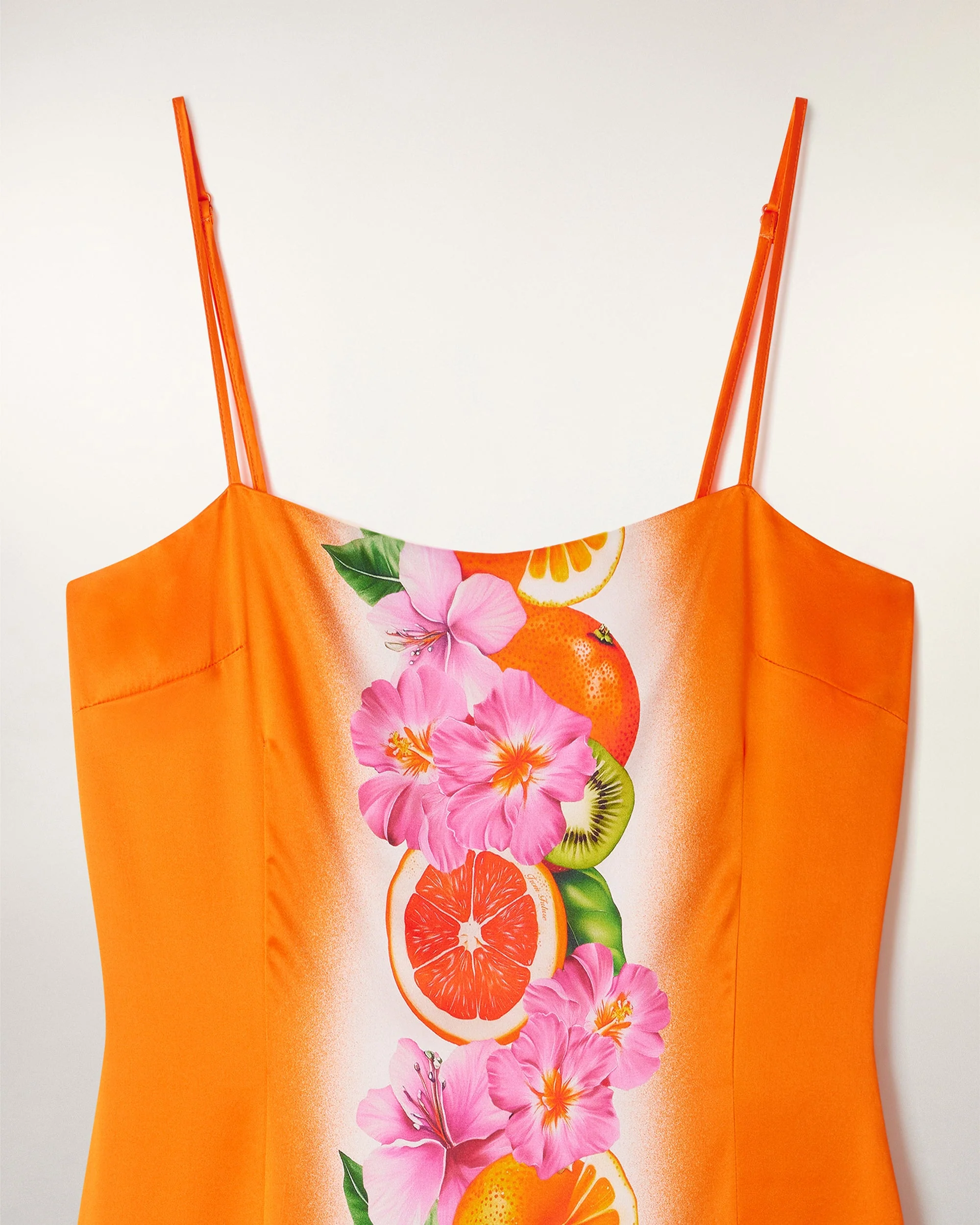 Border Print Short Strappy Dress (S26 / FEMME / Fruity Tropico) - Image 6