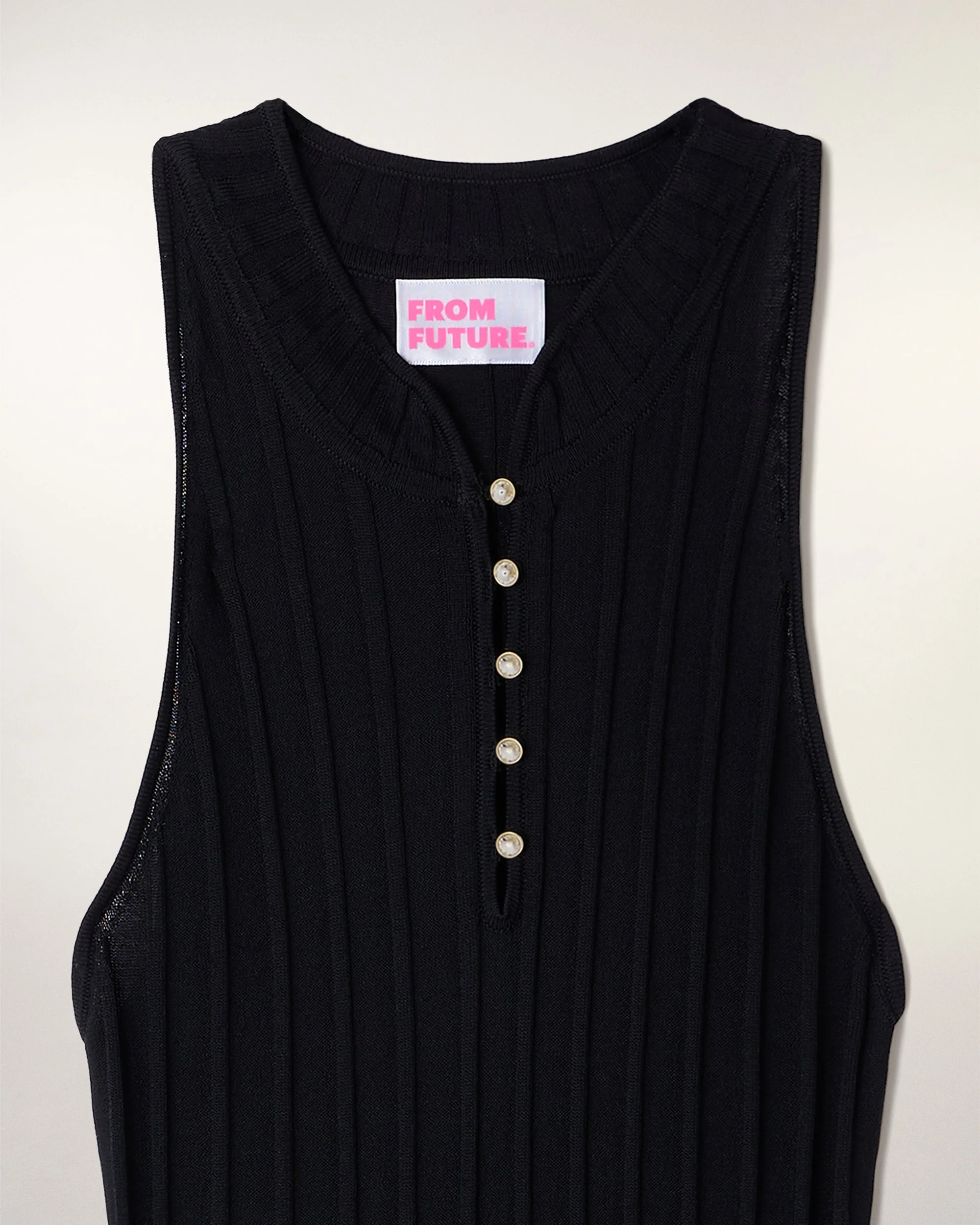 Short Strappy Dress (S26 / FEMME / Noir) - Image 9