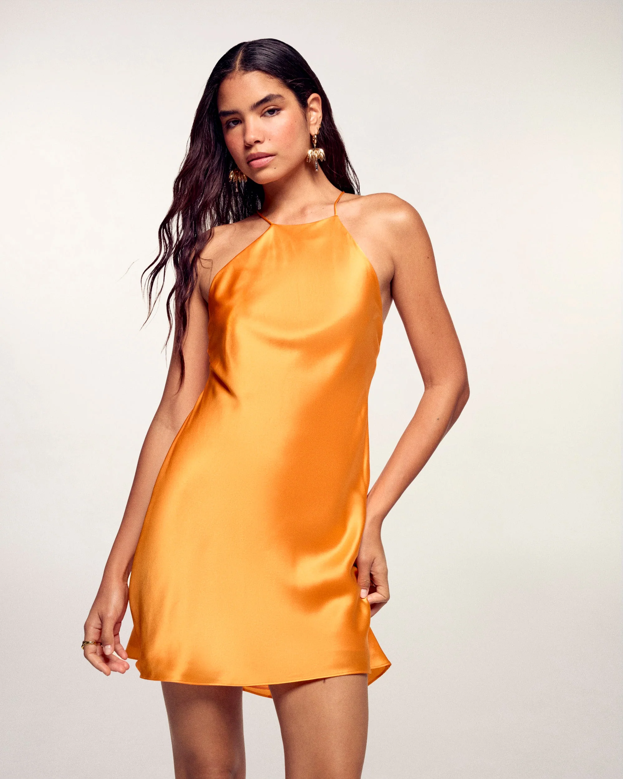 Strappy Short Dress (S26 / FEMME / Tropical Tangerine)