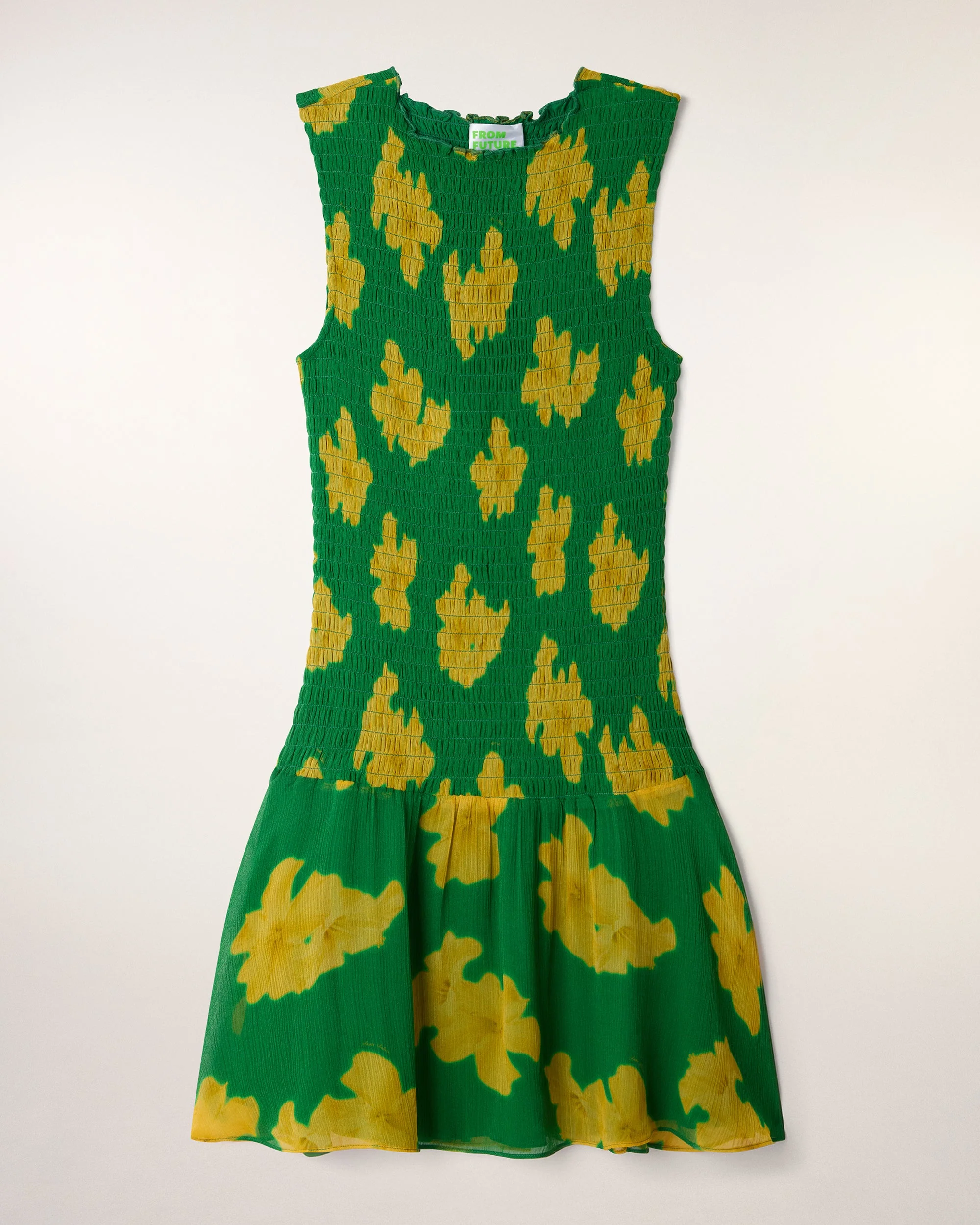 Smocked Short Dress (S26 / FEMME / Brazil Hibiscus) - Image 7