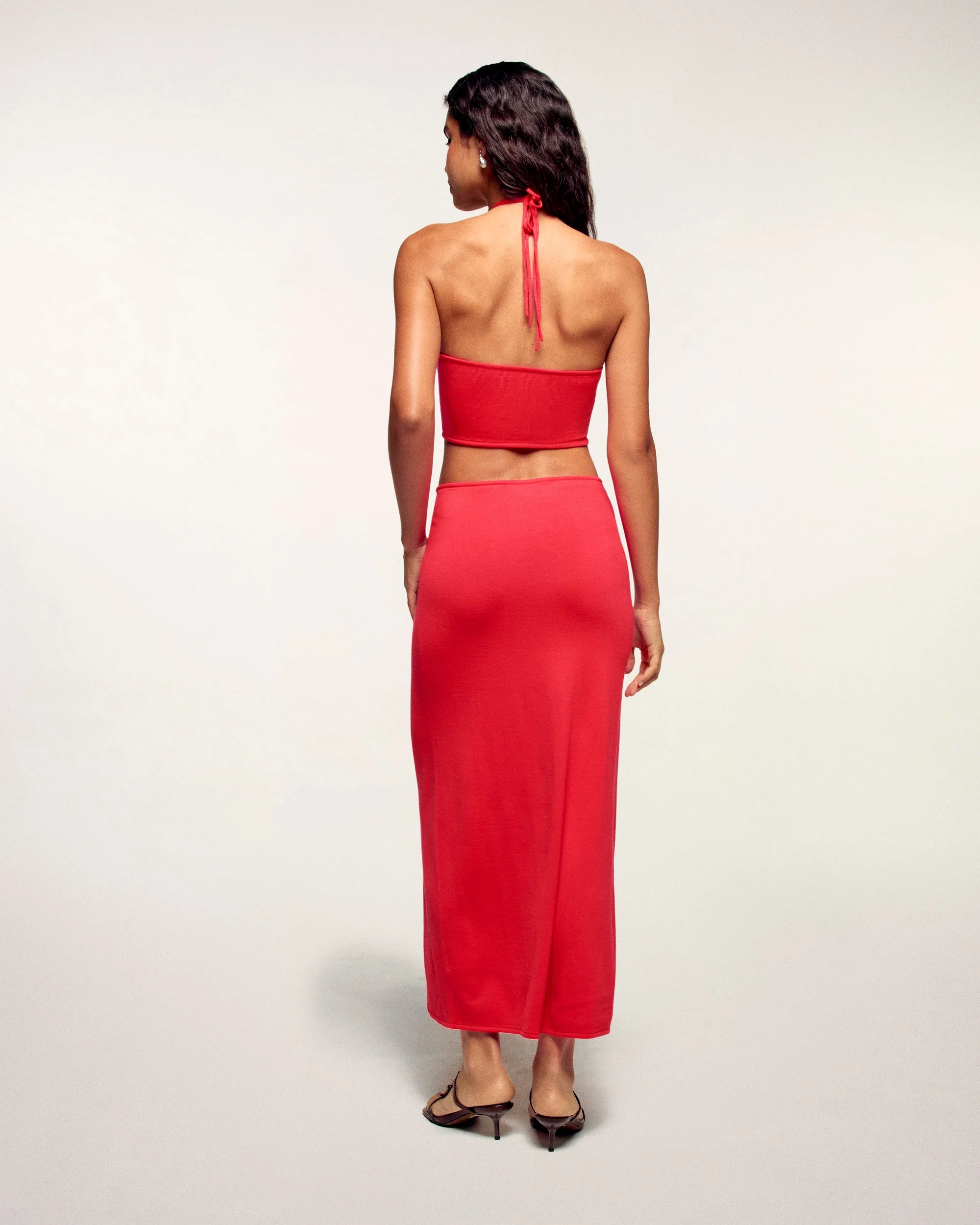 Jewel Heart Cut-Out Long Dress (S26 / FEMME / Love Coral / RWS) - Image 5