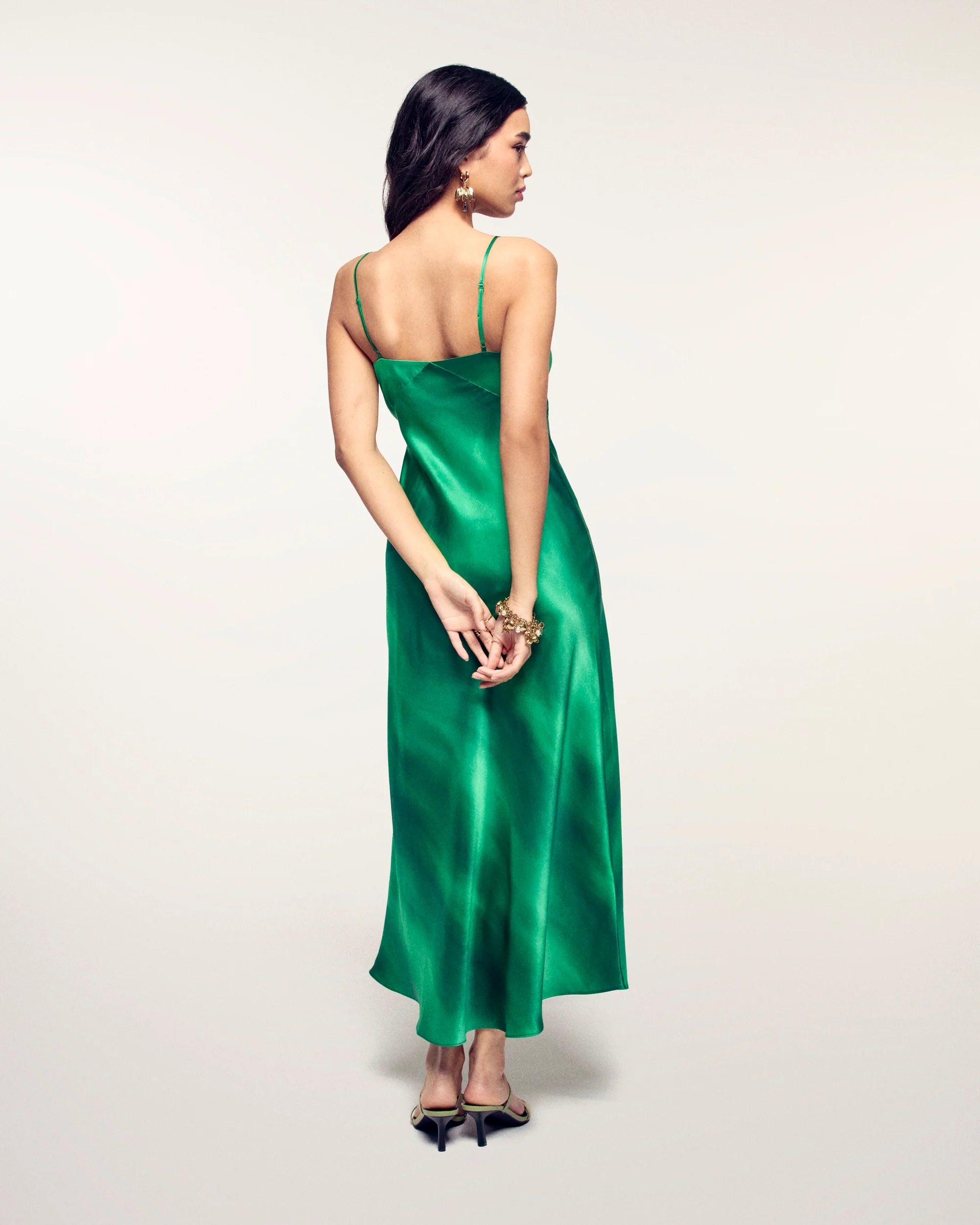 Strappy Maxi Dress (S26/ FEMME/ Palm Green Samba) - Image 3
