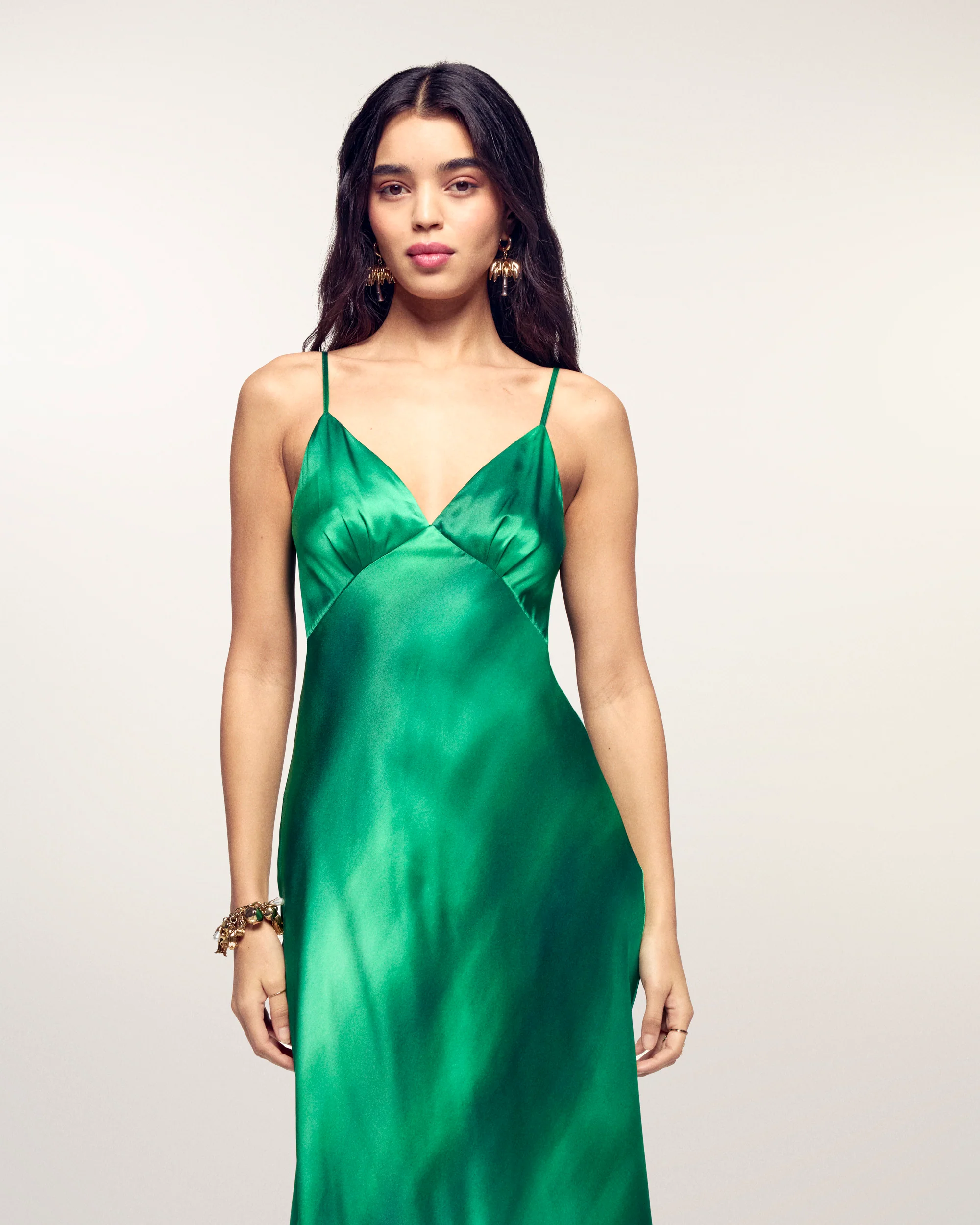 Strappy Maxi Dress (S26/ FEMME/ Palm Green Samba) - Image 4
