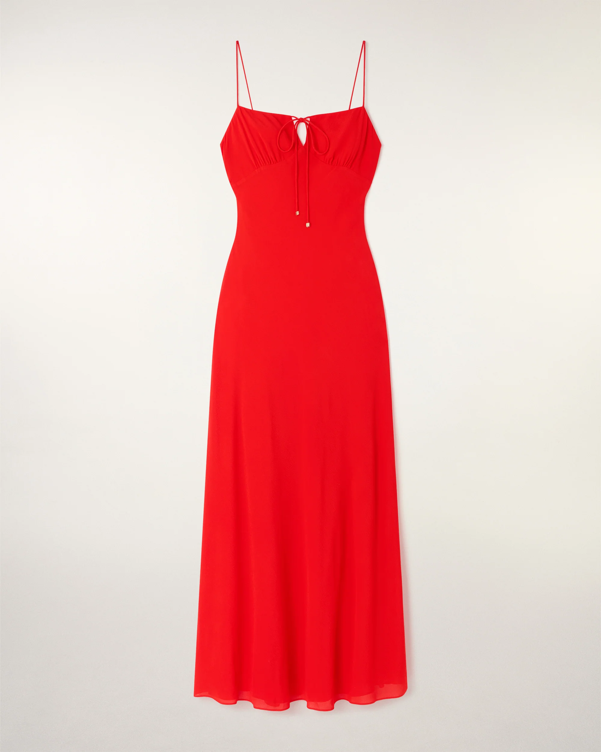 Jewel Tie Strappy Long Dress (S26 / FEMME / Sunset Coral) - Image 6