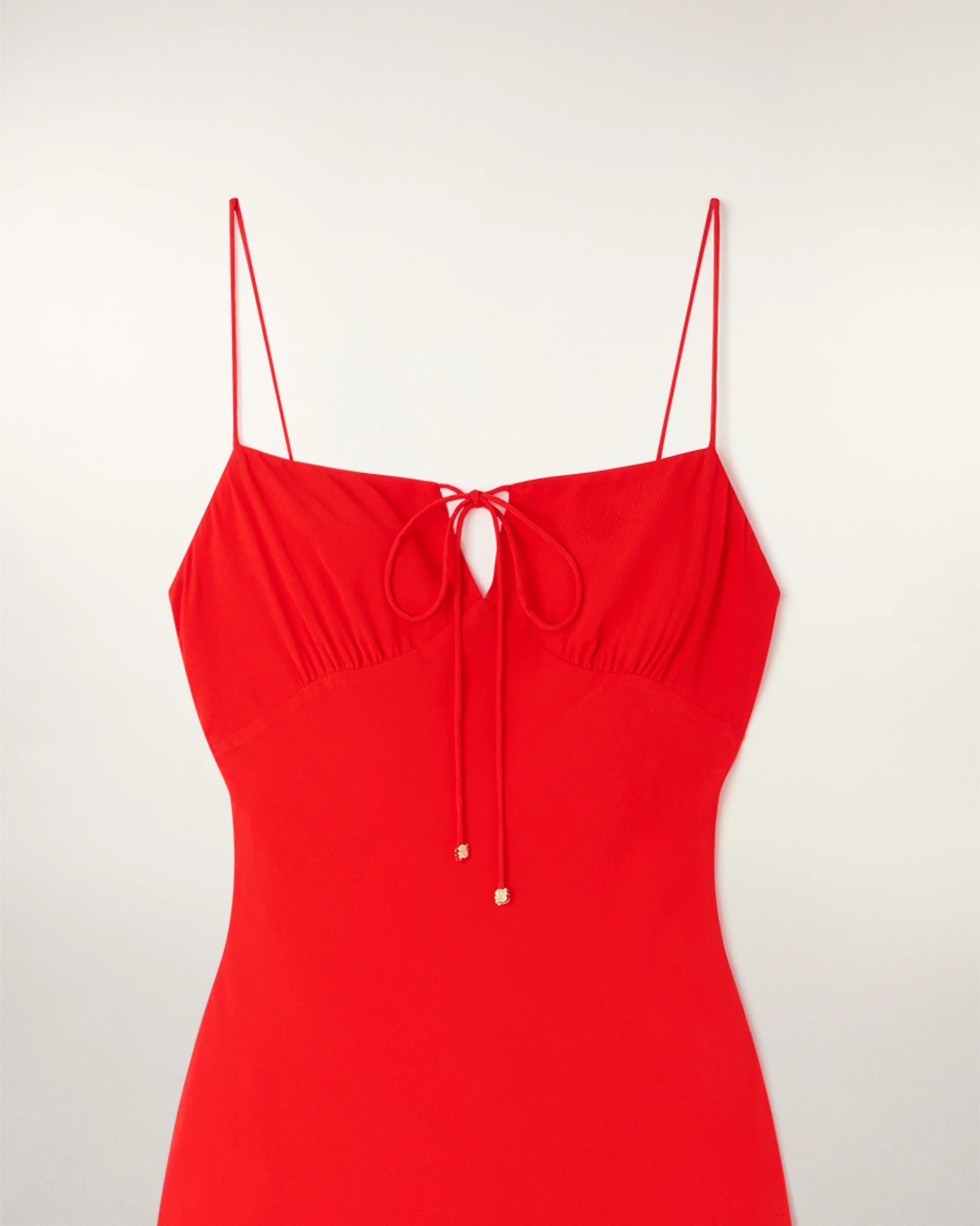 Jewel Tie Strappy Long Dress (S26 / FEMME / Sunset Coral) - Image 7