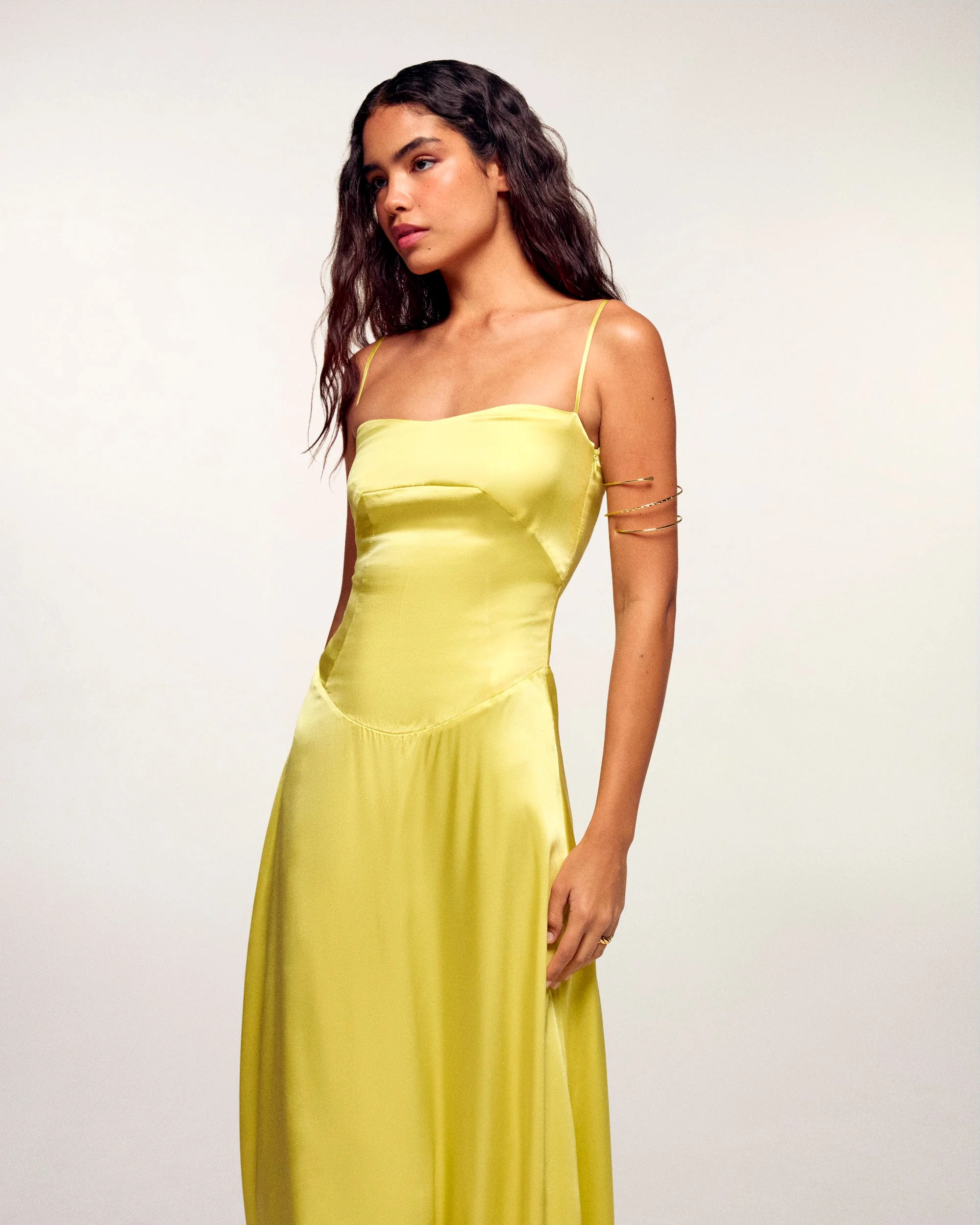 Strappy Long Dress (S26 / FEMME / Sunset Yellow)