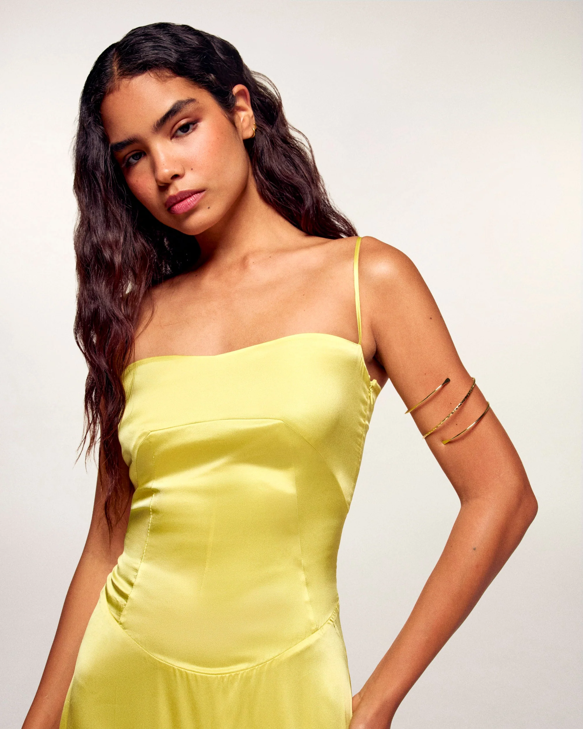 Strappy Long Dress (S26 / FEMME / Sunset Yellow) - Image 3