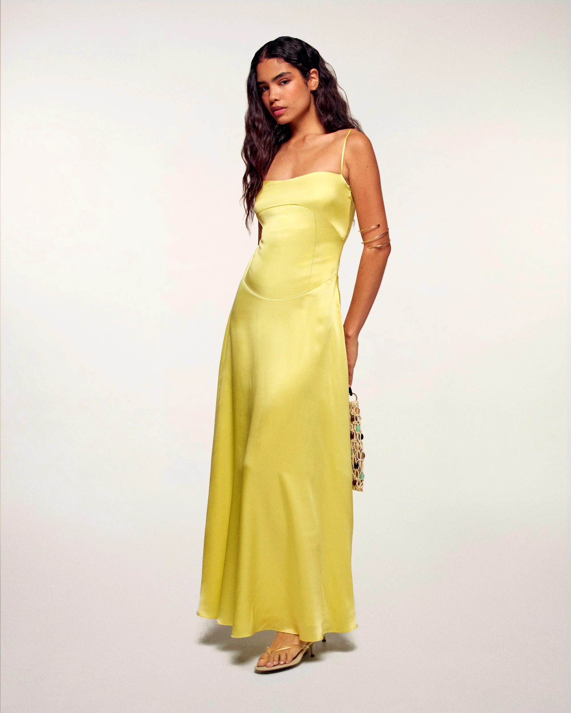 Strappy Long Dress (S26 / FEMME / Sunset Yellow) - Image 4