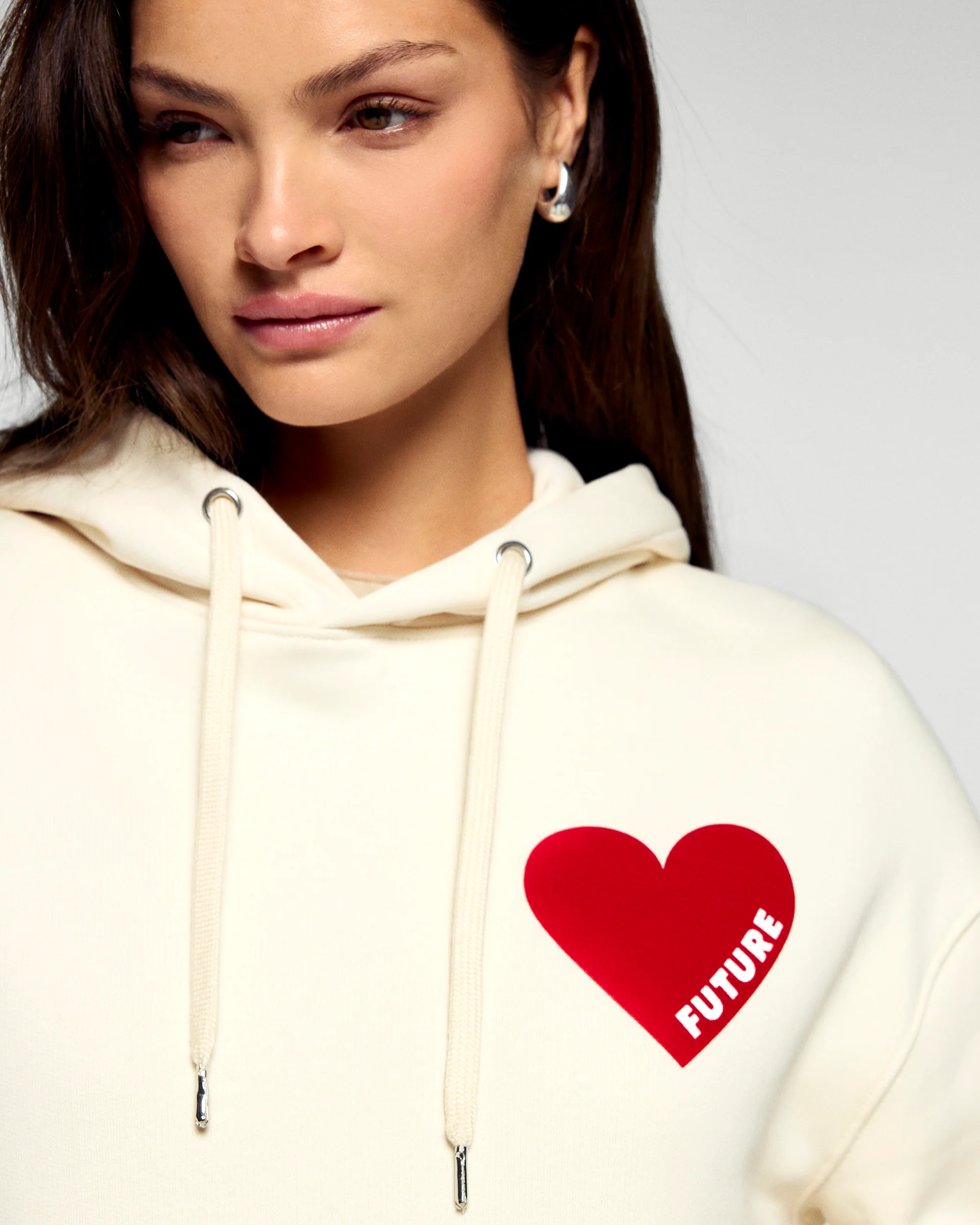 Hoodie Sweatshirt (H25 / WOMEN / Sand) - Image 2