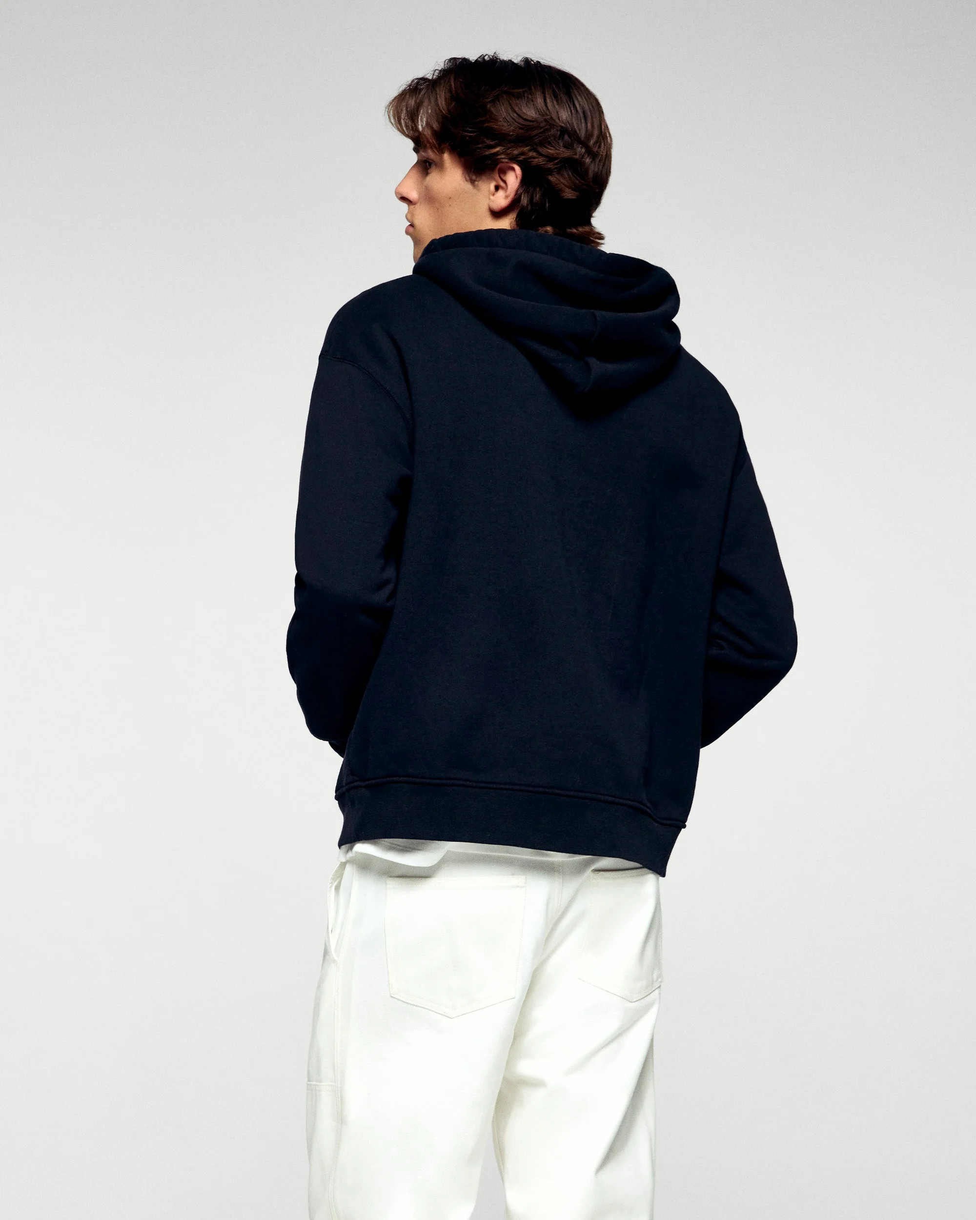 Hoodie Sweatshirt (H25 / MEN / Black) - Image 4
