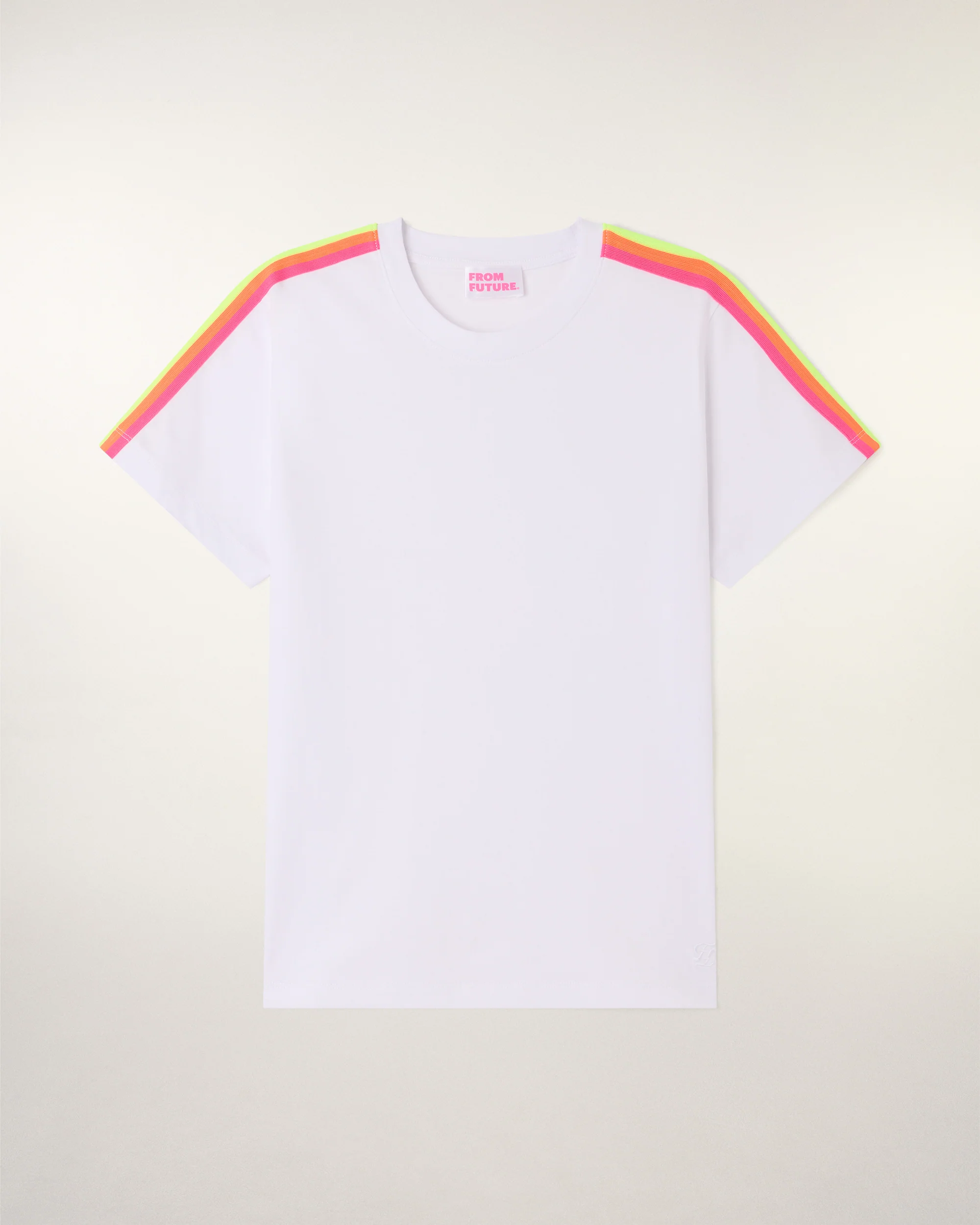 Striped Crewneck T-shirt (S26 / FEMME / Blanc) - Image 6