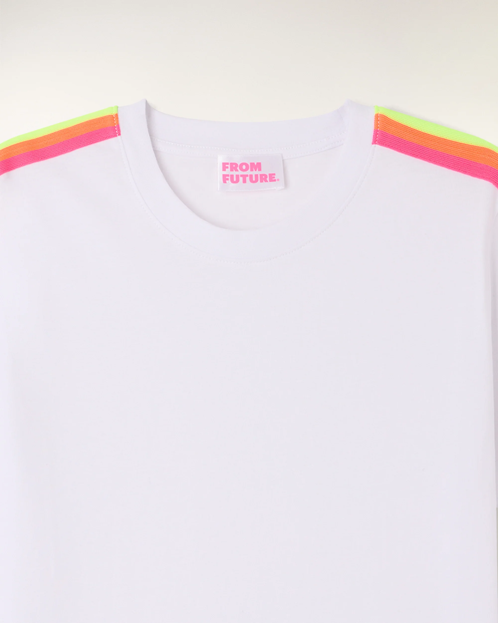 Striped Crewneck T-shirt (S26 / FEMME / Blanc) - Image 7