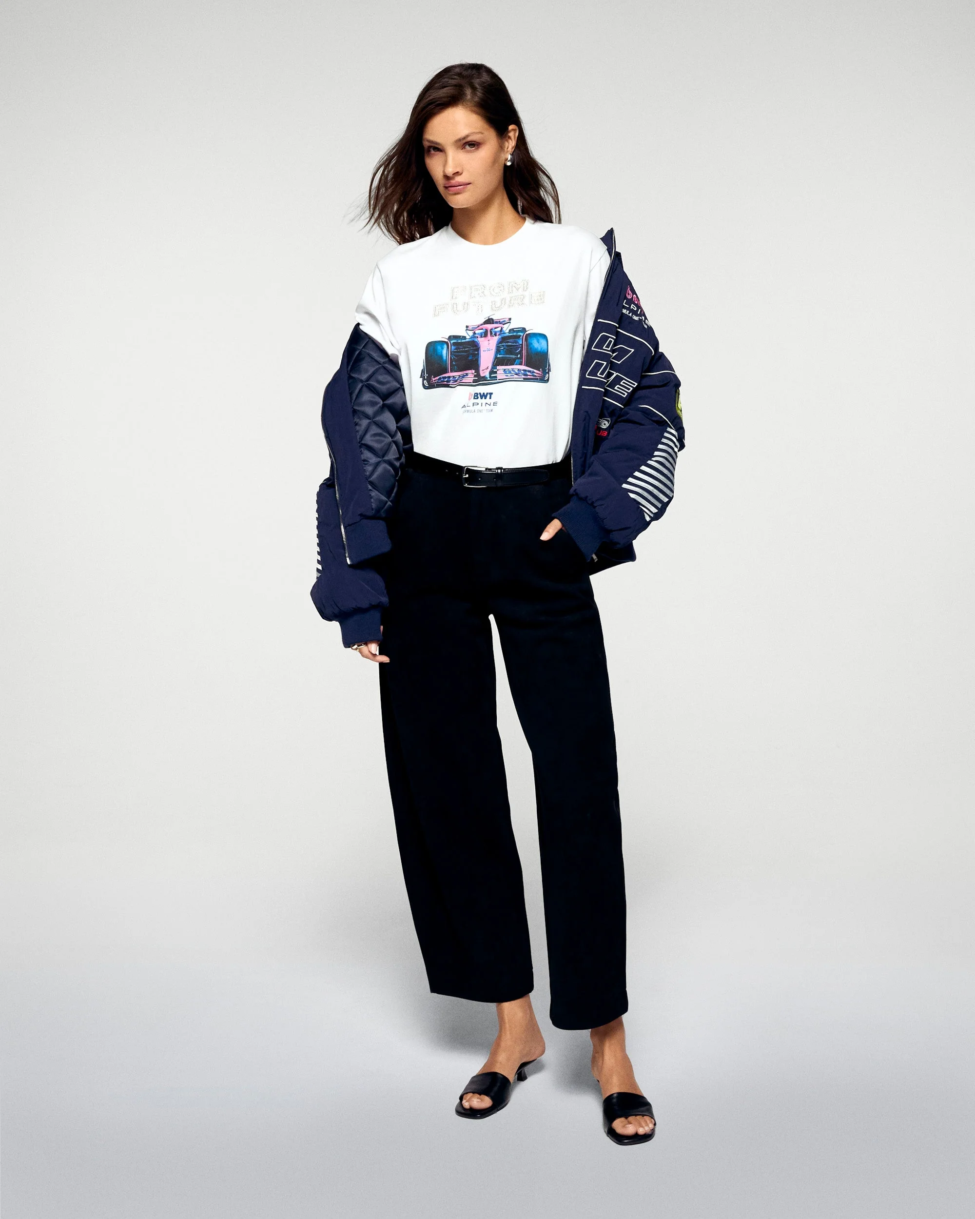 Short Sleeve Crewneck T-shirt Alpine (H25 / WOMEN / White) - Image 4