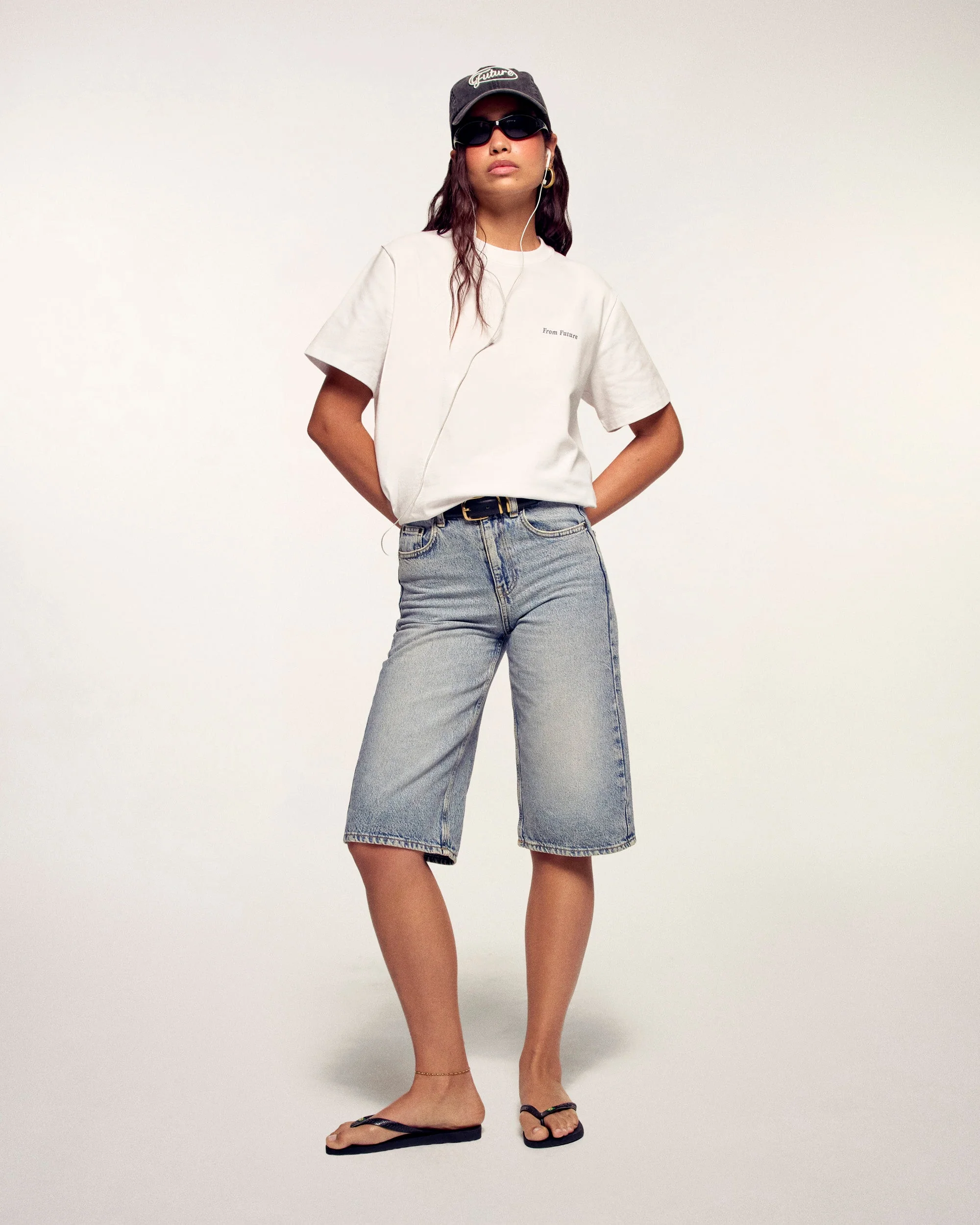 "Summer Cruising" Printed T-Shirt (S26 / FEMME / Blanc) - Image 2