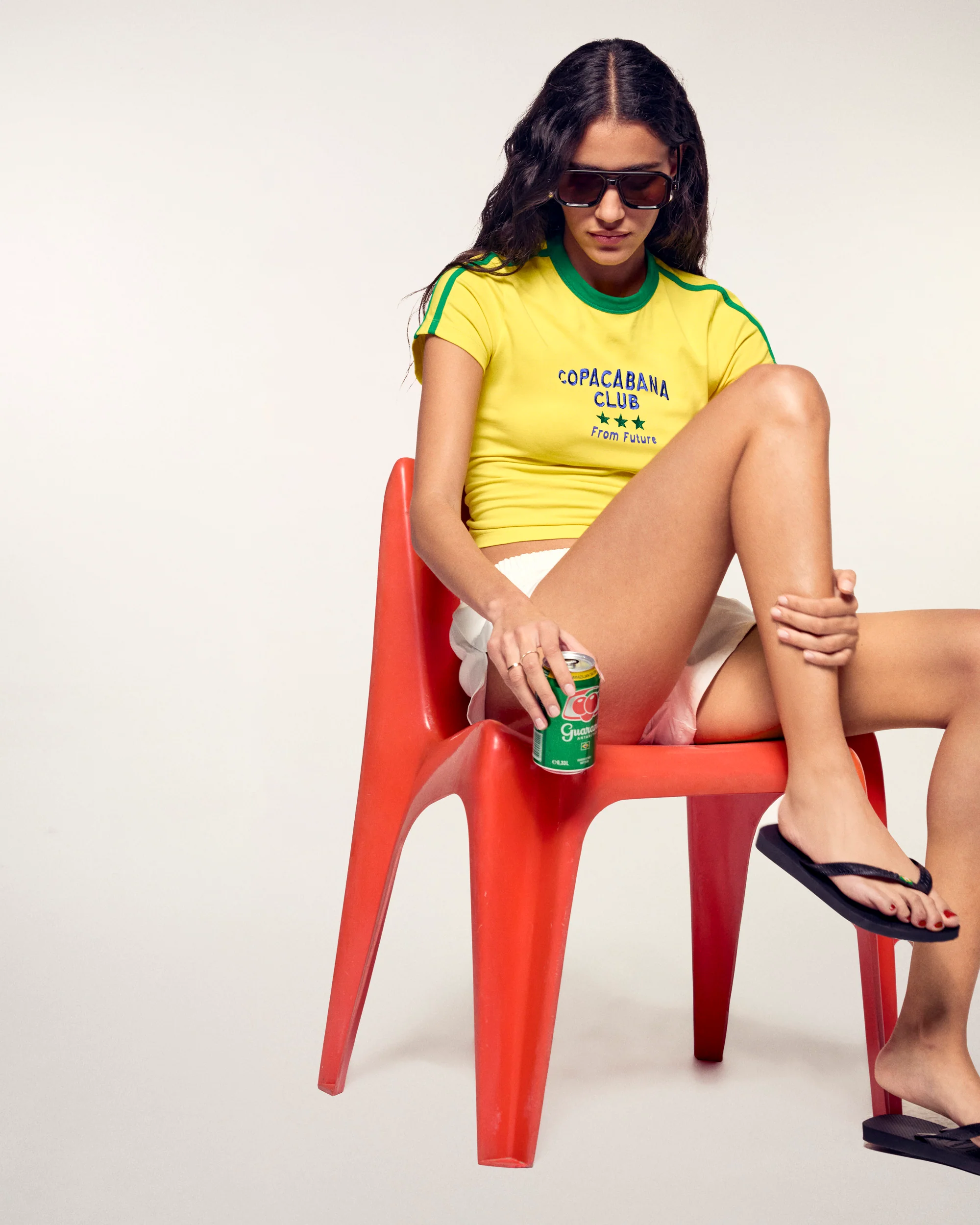 Copacabana Club T-shirt (S26 / FEMME / Brazil yellow) - Image 5